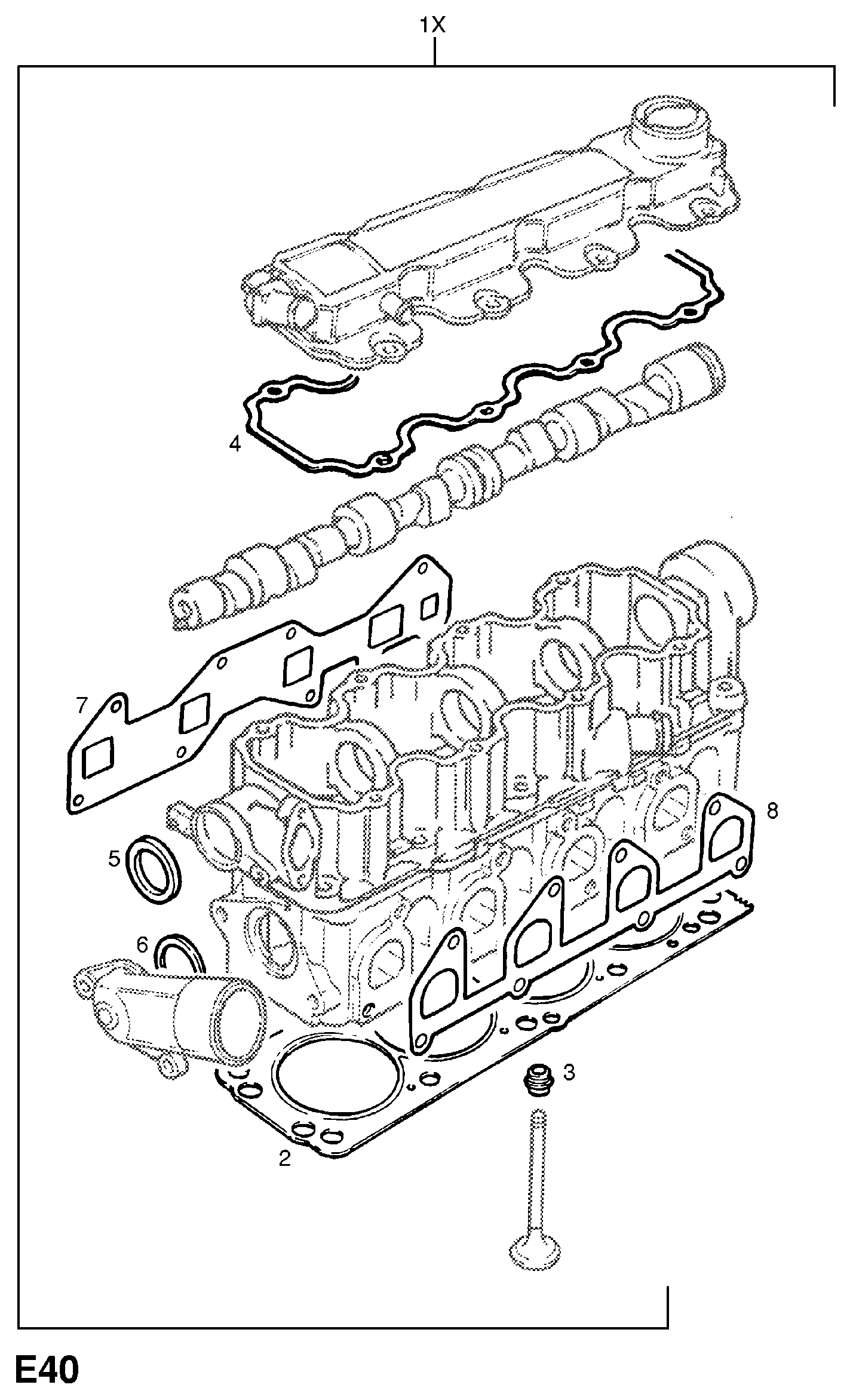 Opel 6 38 260 - Прокладка, крышка головки цилиндра parts5.com