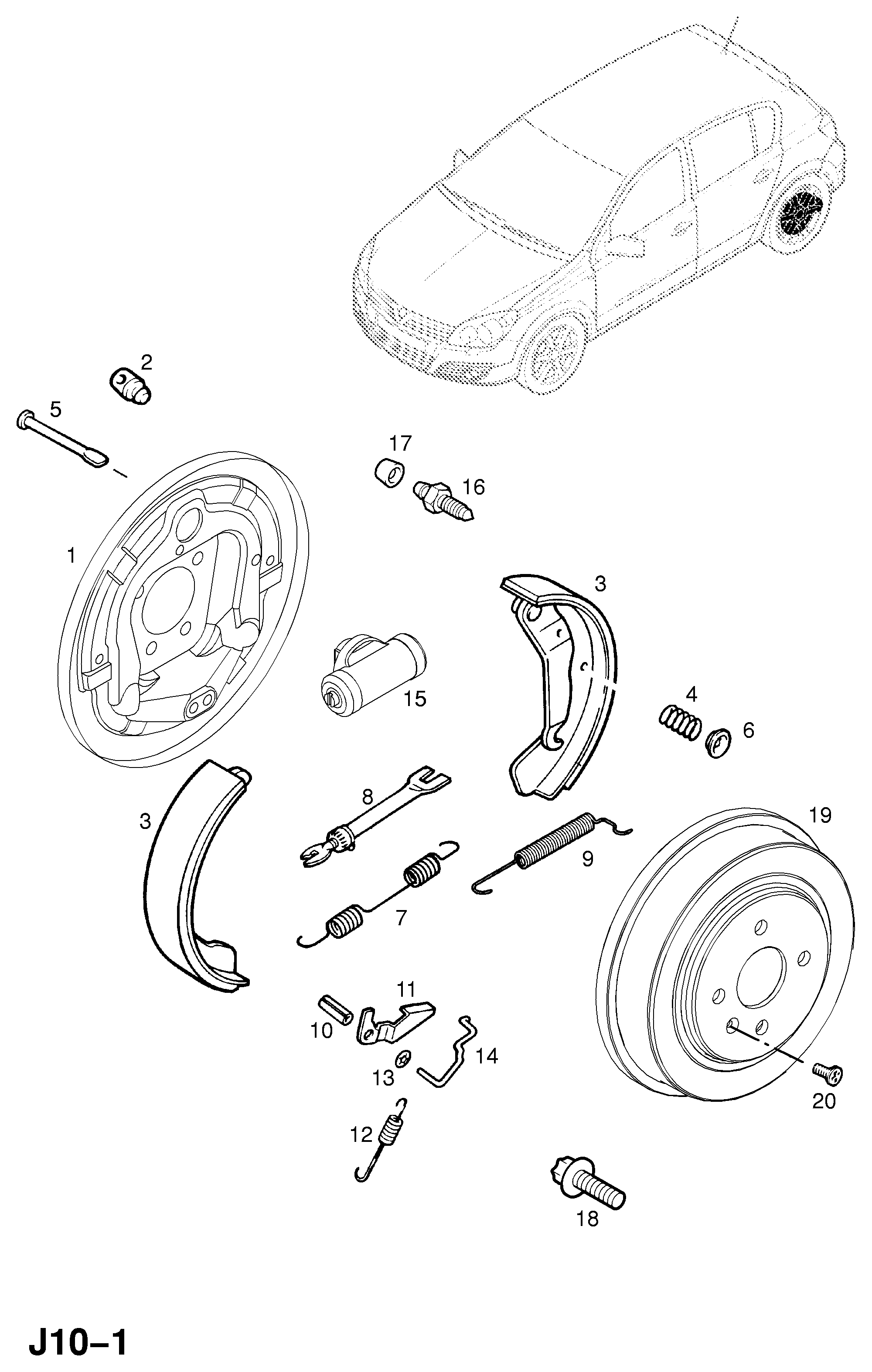 Vauxhall 550011 - Колесный тормозной цилиндр parts5.com