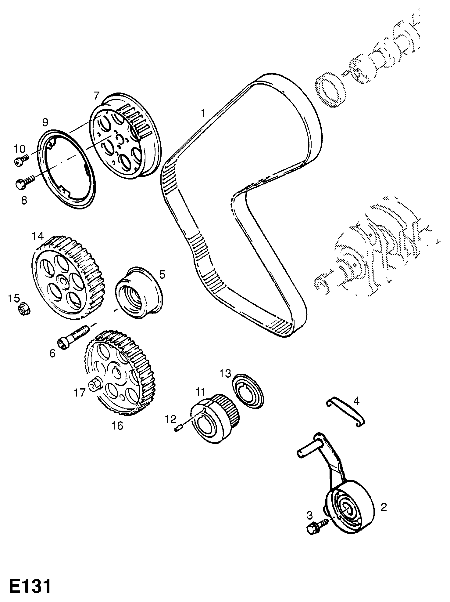 Vauxhall 6 36 730 - Направляющий ролик, зубчатый ремень parts5.com