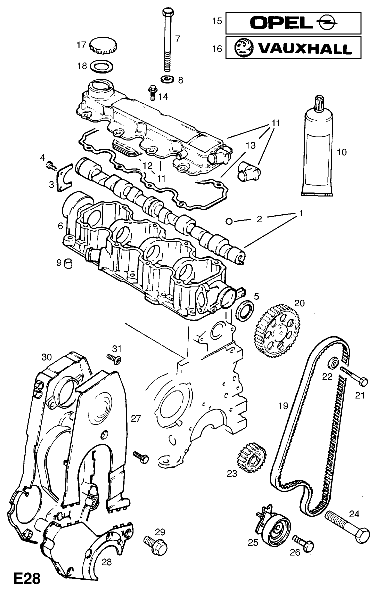 Vauxhall 5636356 - Зубчатый ремень ГРМ parts5.com