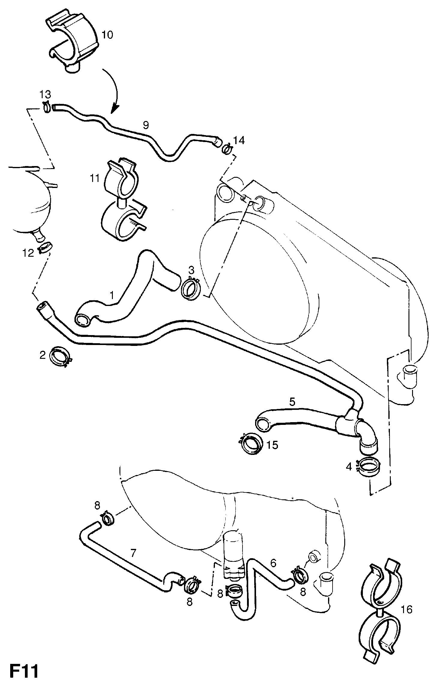 Vauxhall 20 94 505 - Зажимный хомут parts5.com