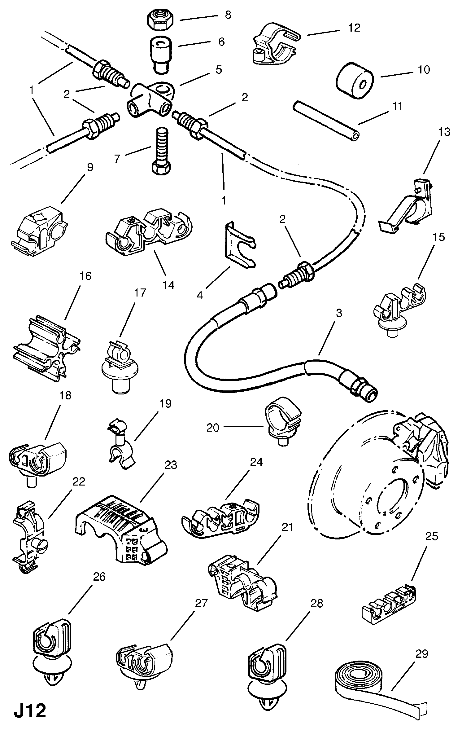 Opel 5 64 426 - Кронштейн, тормозной шланг parts5.com