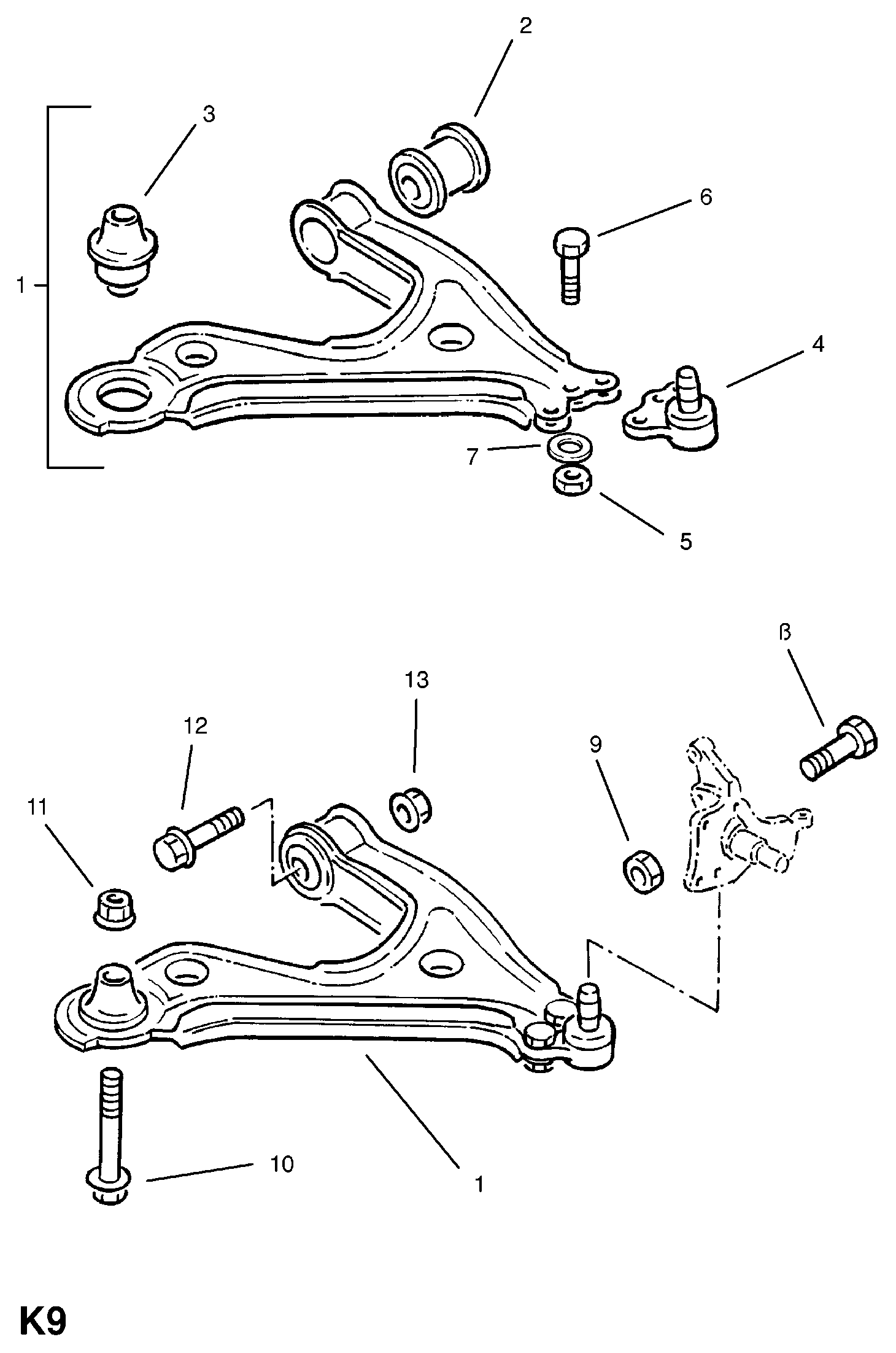 PEUGEOT 3521.34 - Рычаг подвески колеса parts5.com