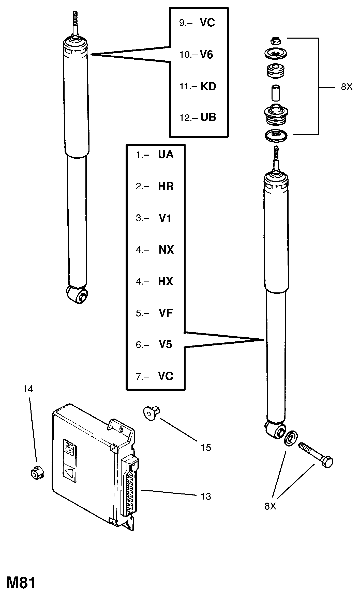 Opel 436 057 - Амортизатор parts5.com