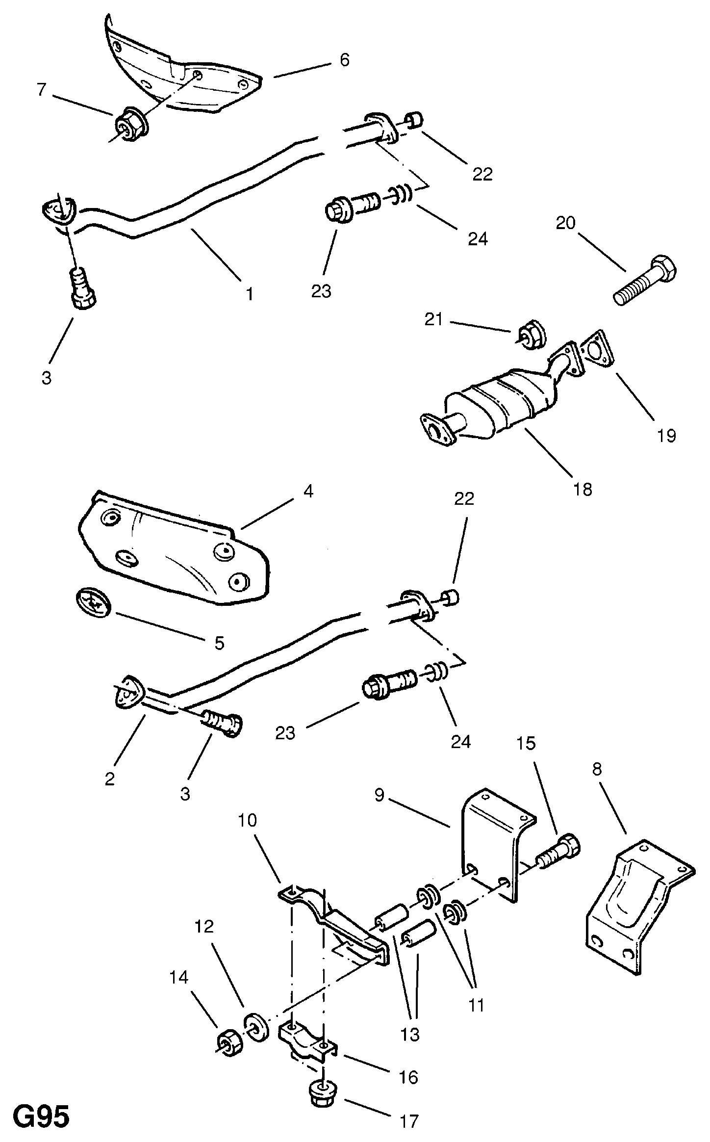 Opel 852801 - Уплотнительное кольцо, труба выхлопного газа parts5.com