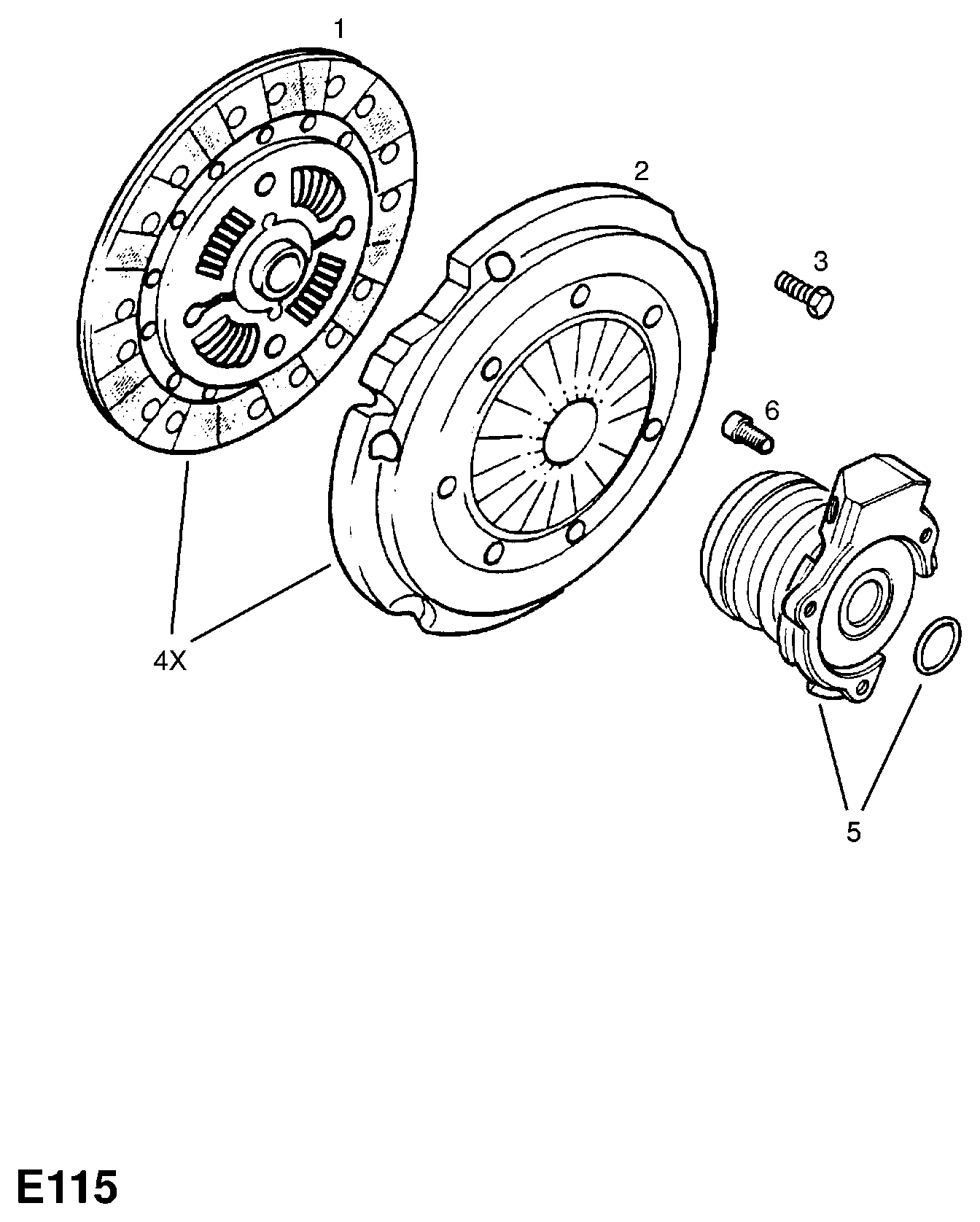 Opel 6 66 124 - Нажимной диск сцепления parts5.com