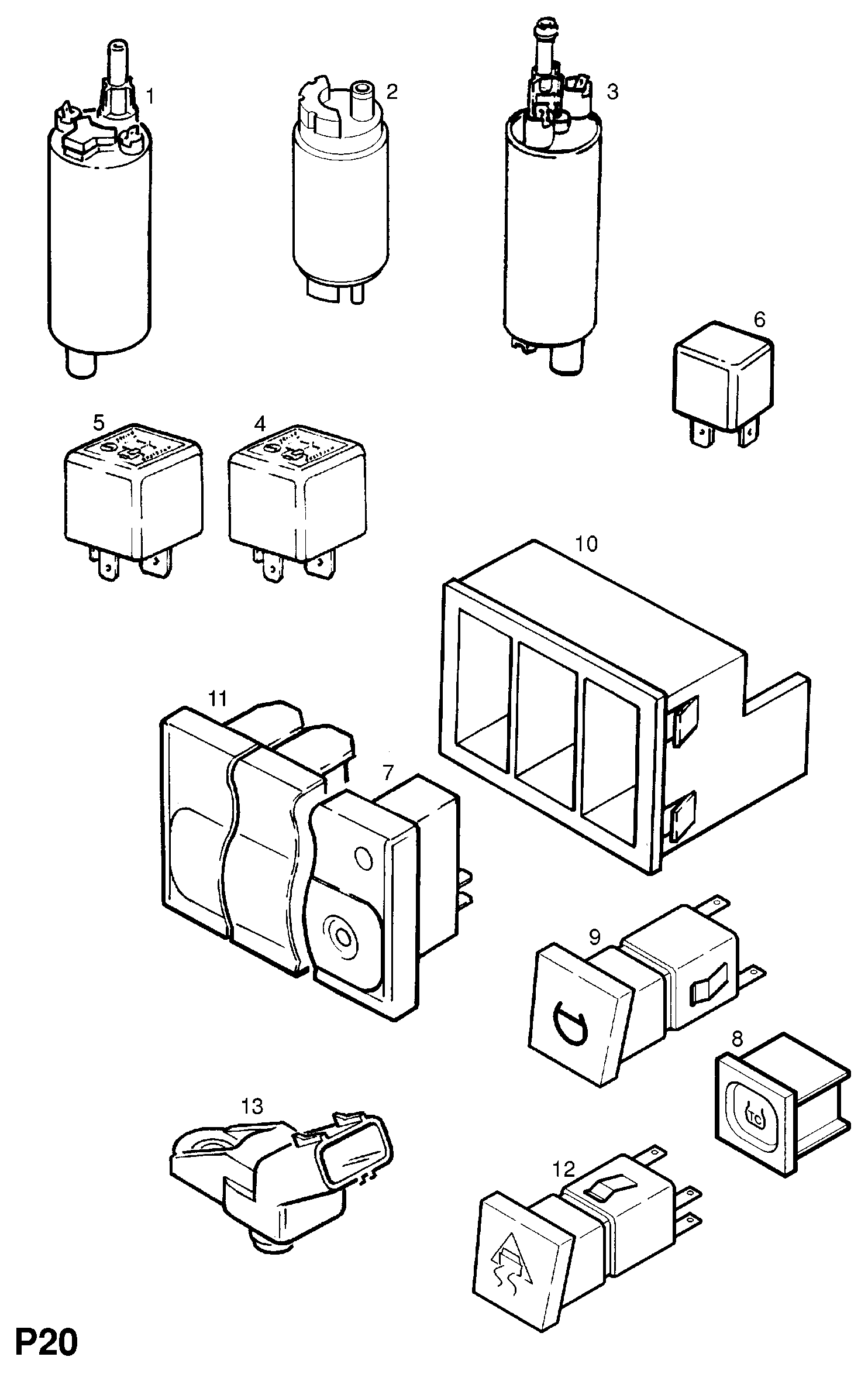 Opel 815036 - Топливный насос parts5.com