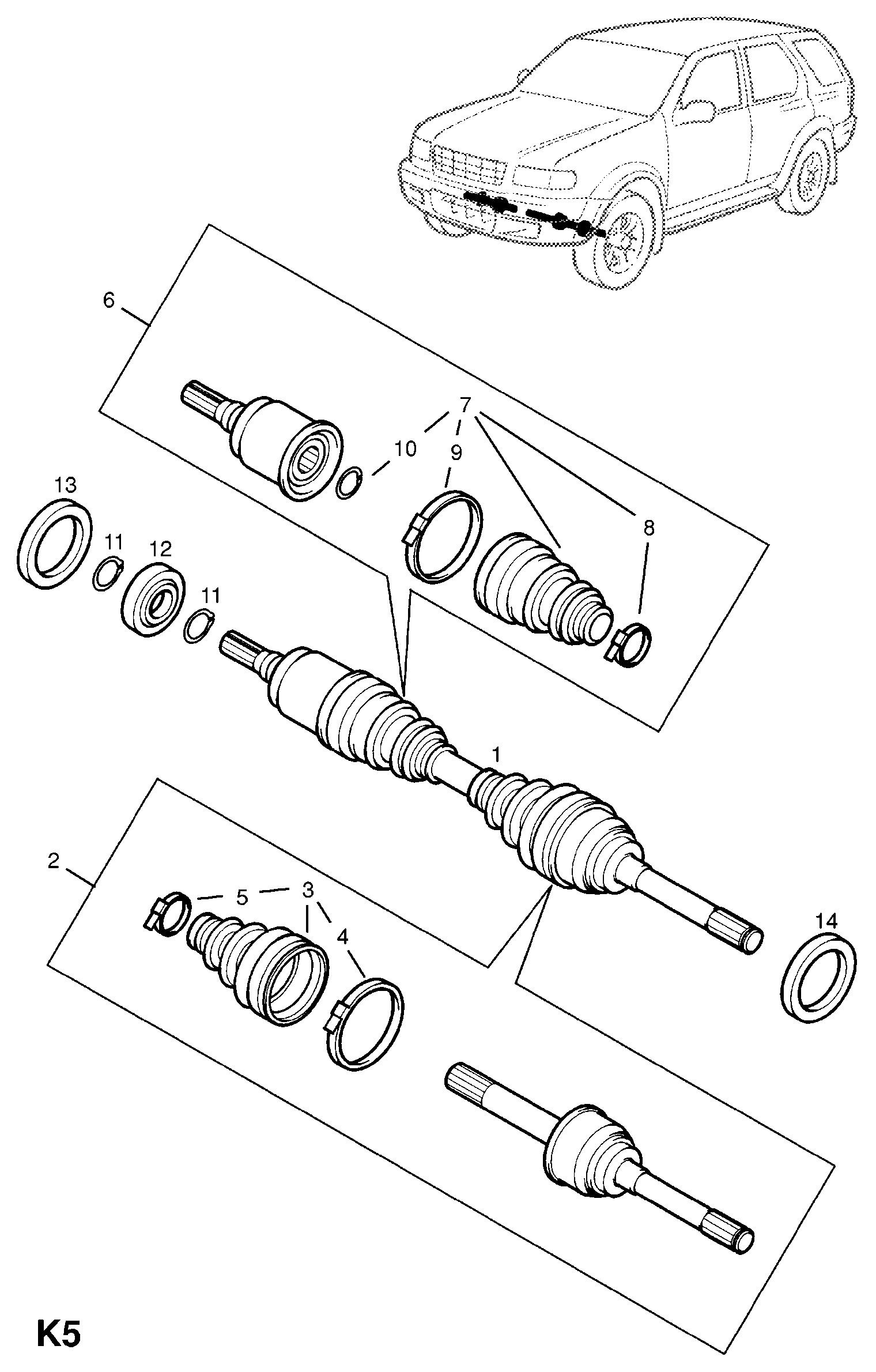 Opel 3 74 075 - Пыльник, приводной вал parts5.com