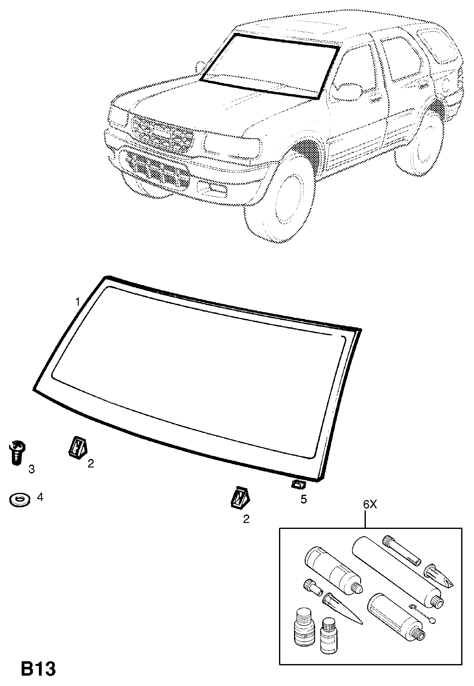 EFI Automotive 161063 - WINDSCREEN, LAMINATED (GREEN TINTED) (NLS.- NO REPLACEMENT PART) parts5.com