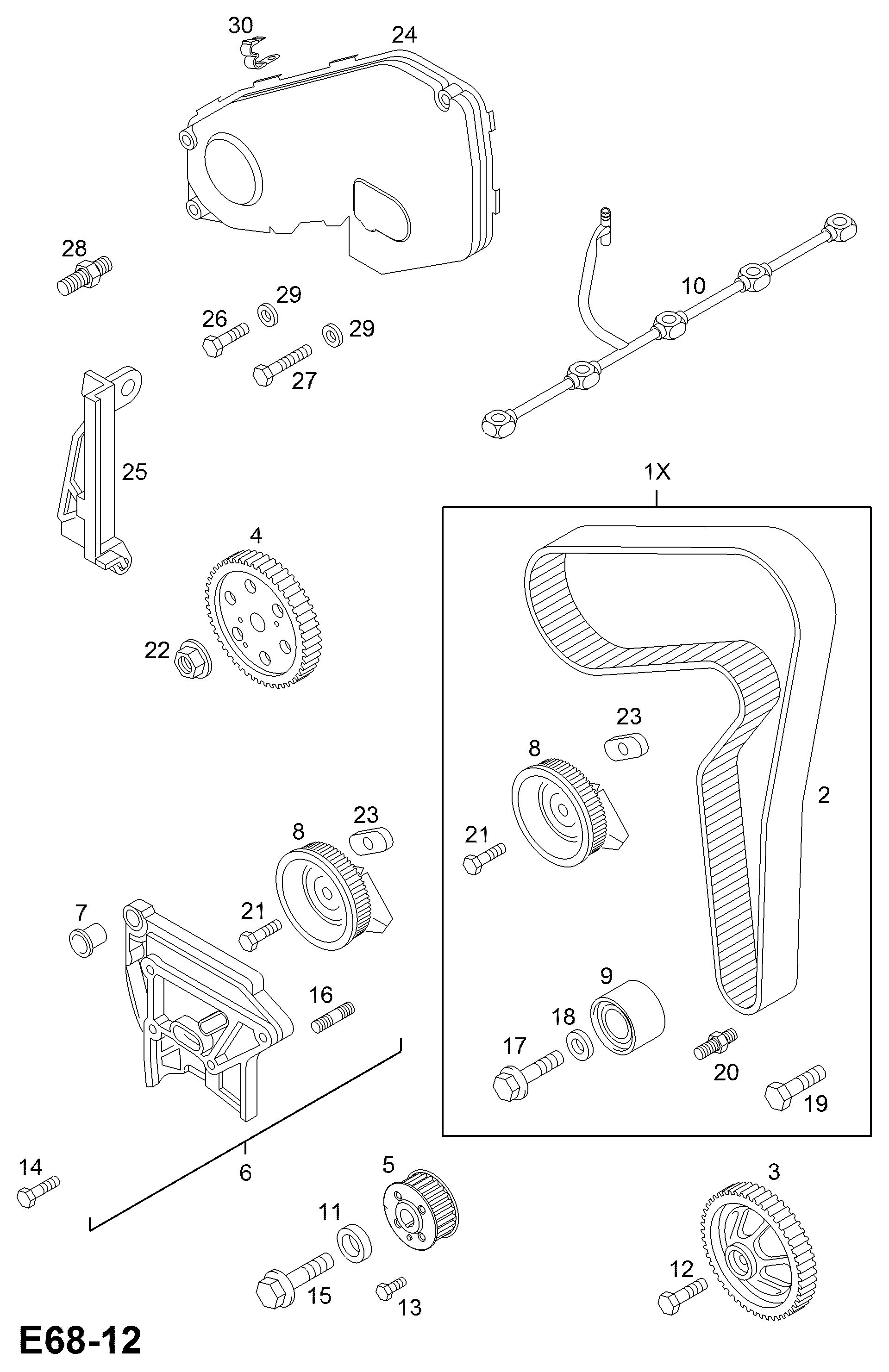 Vauxhall 56 36 954 - Комплект ремня ГРМ parts5.com