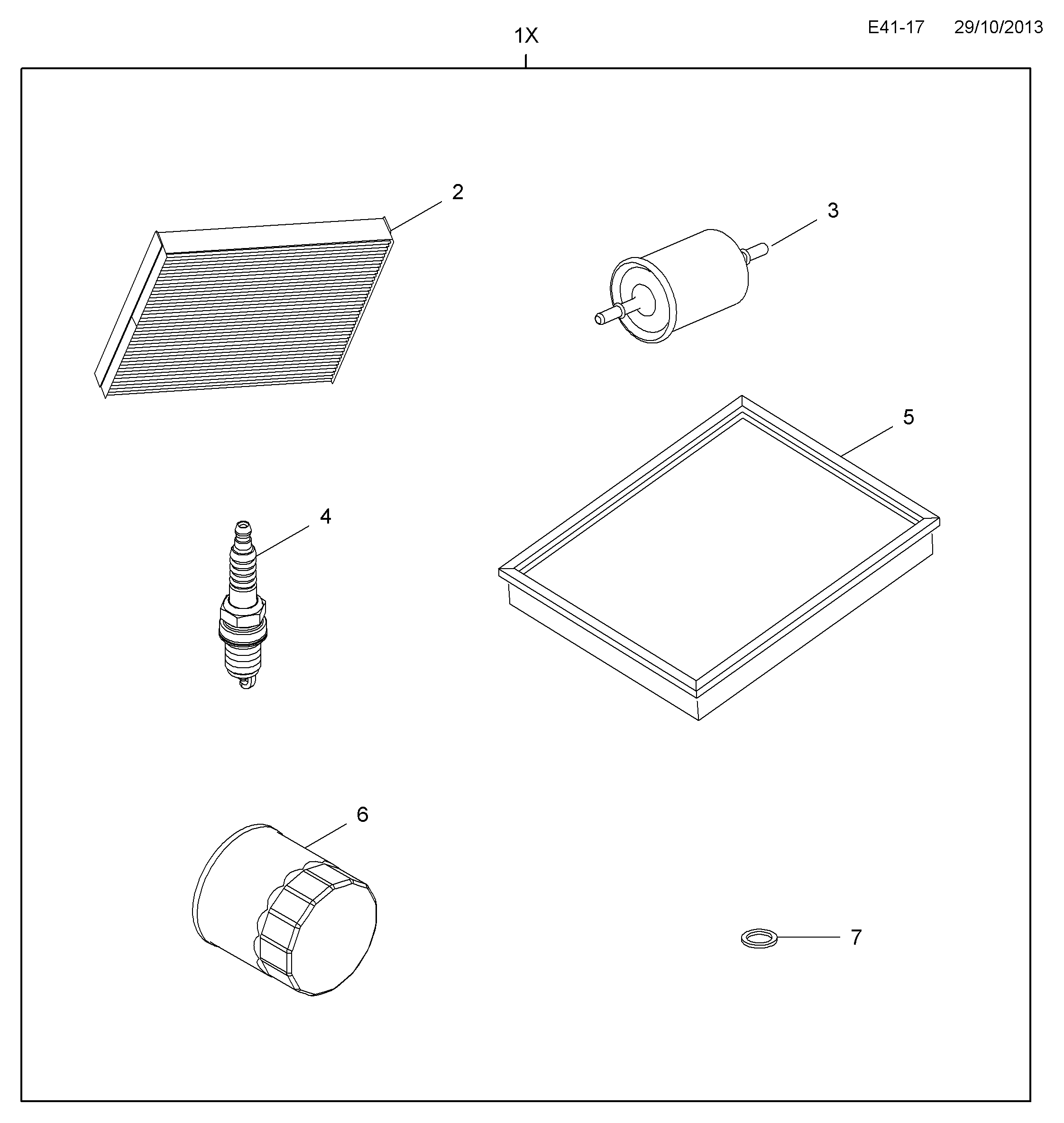 Cadillac 12 14 000 - PLUG, ASSY., SPARK (FLR8LDCU) (PACK OF 10) (NLS.- USE 95519055   parts5.com