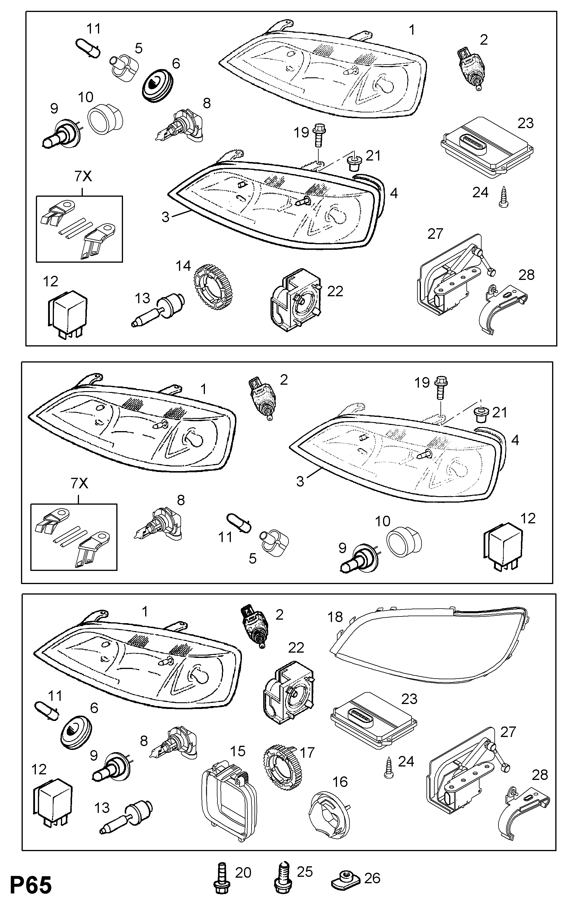 Opel 6238 605 - Многофункциональное реле parts5.com