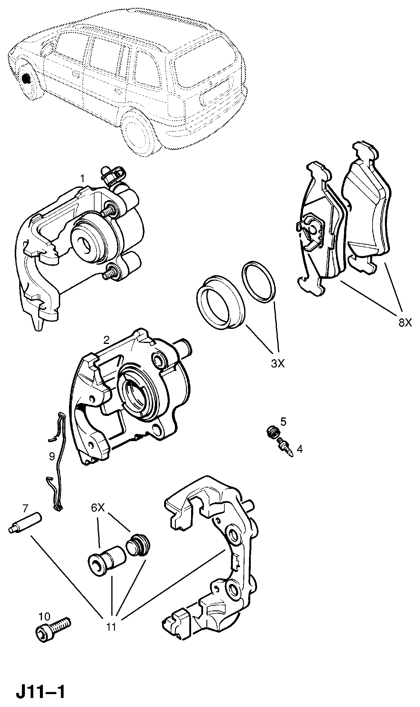 Opel 542453 - Тормозной суппорт parts5.com