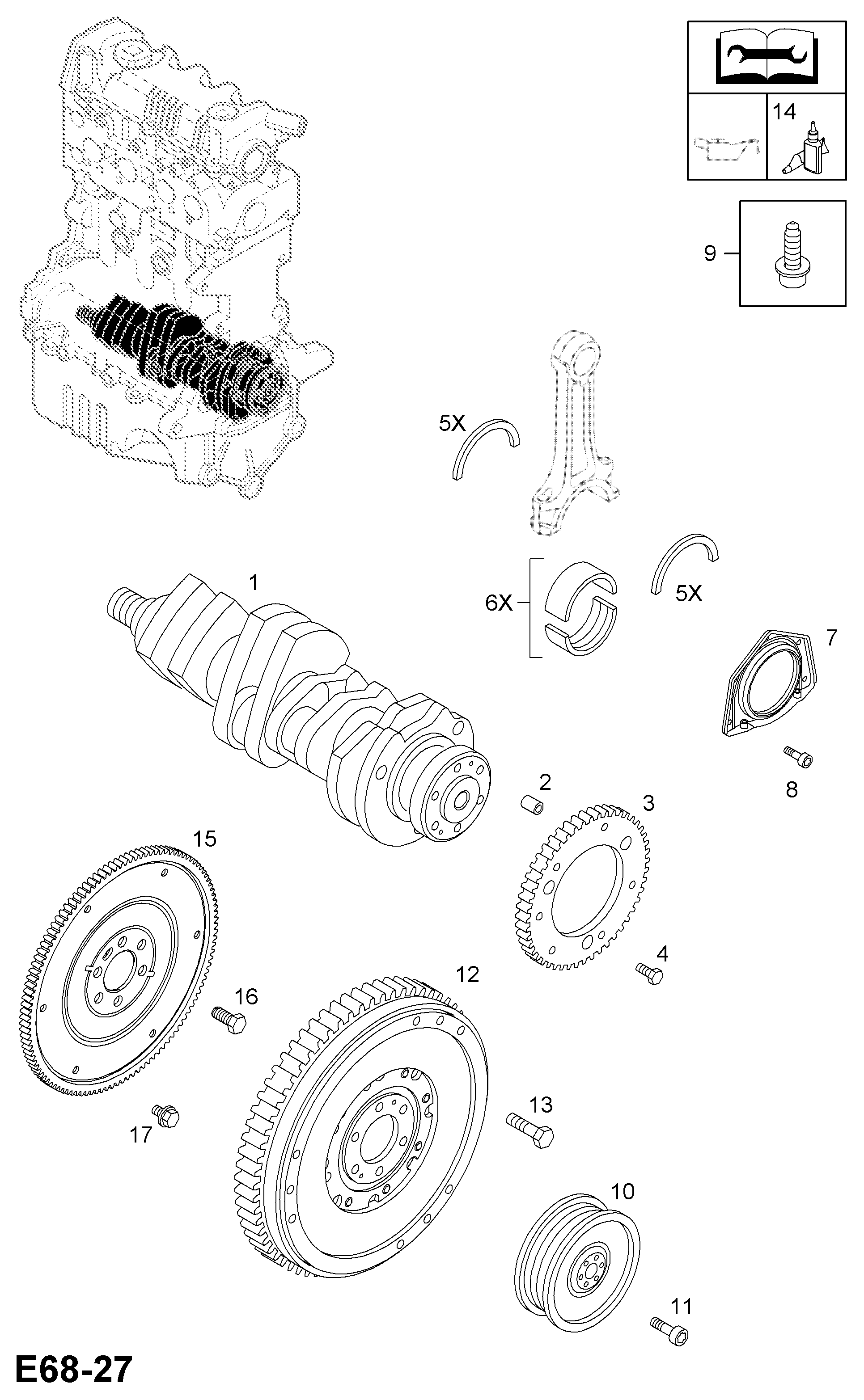 Opel 56 16 009 - Маховик parts5.com