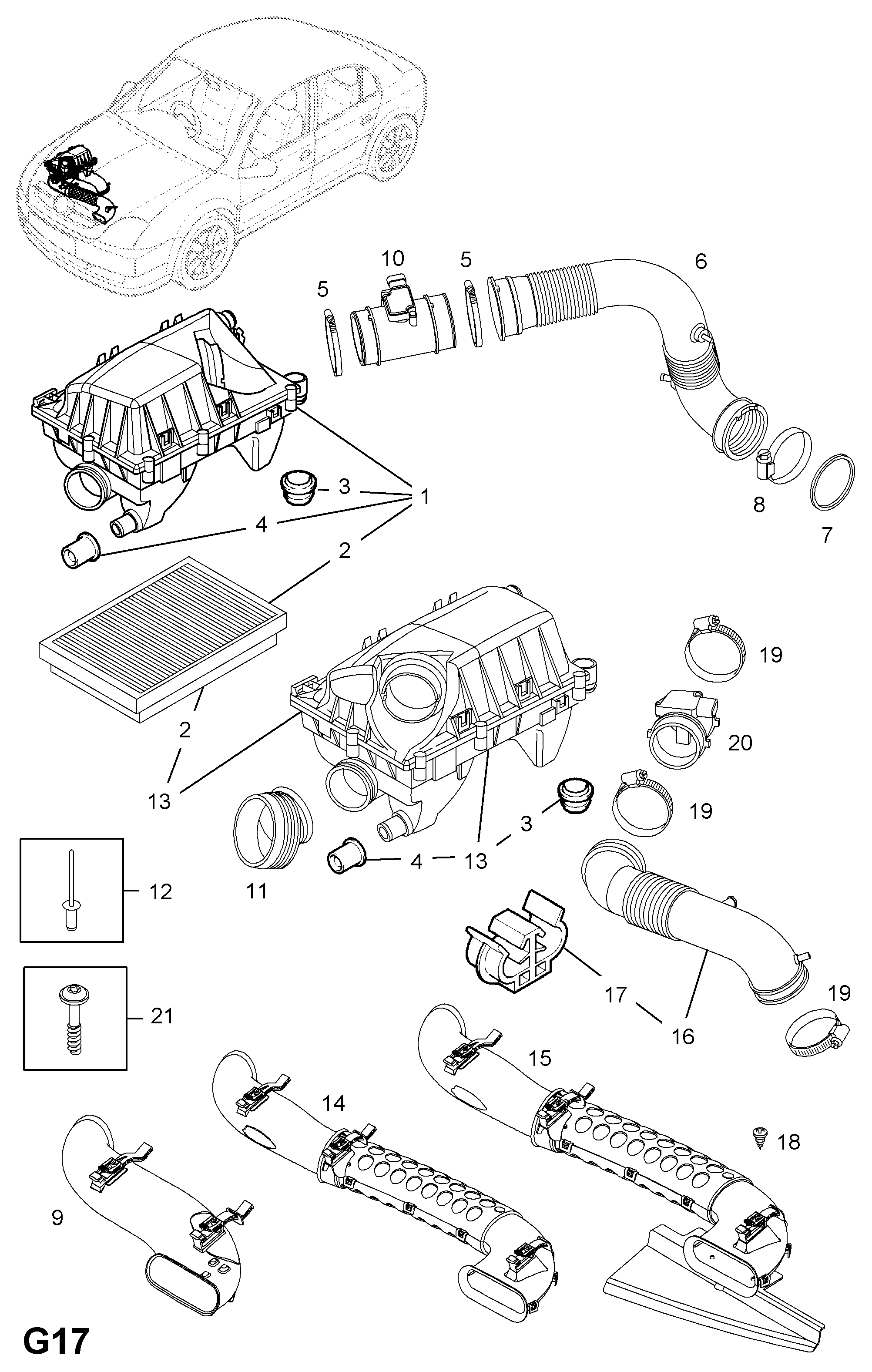 Vauxhall 835036 - Воздушный фильтр parts5.com