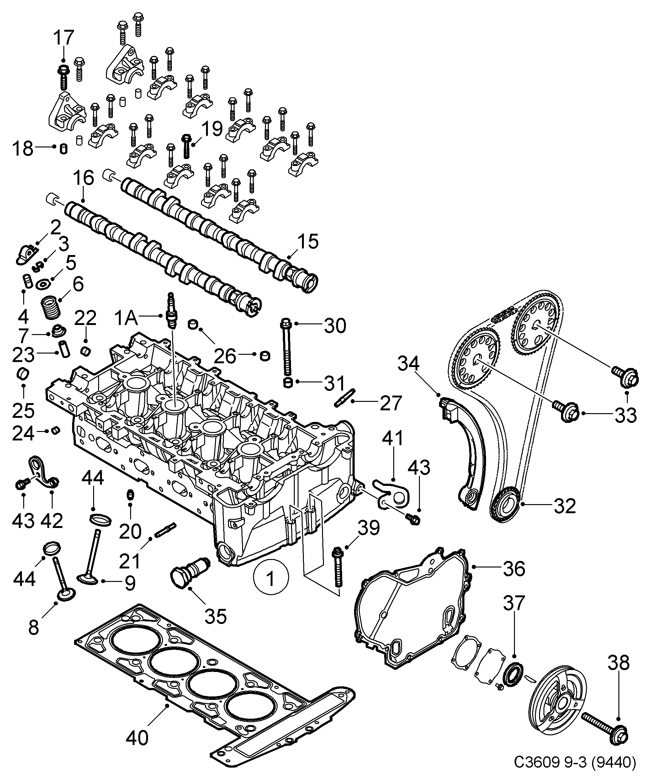 Opel 90 537 241 - Уплотнительное кольцо, стержень клапана parts5.com