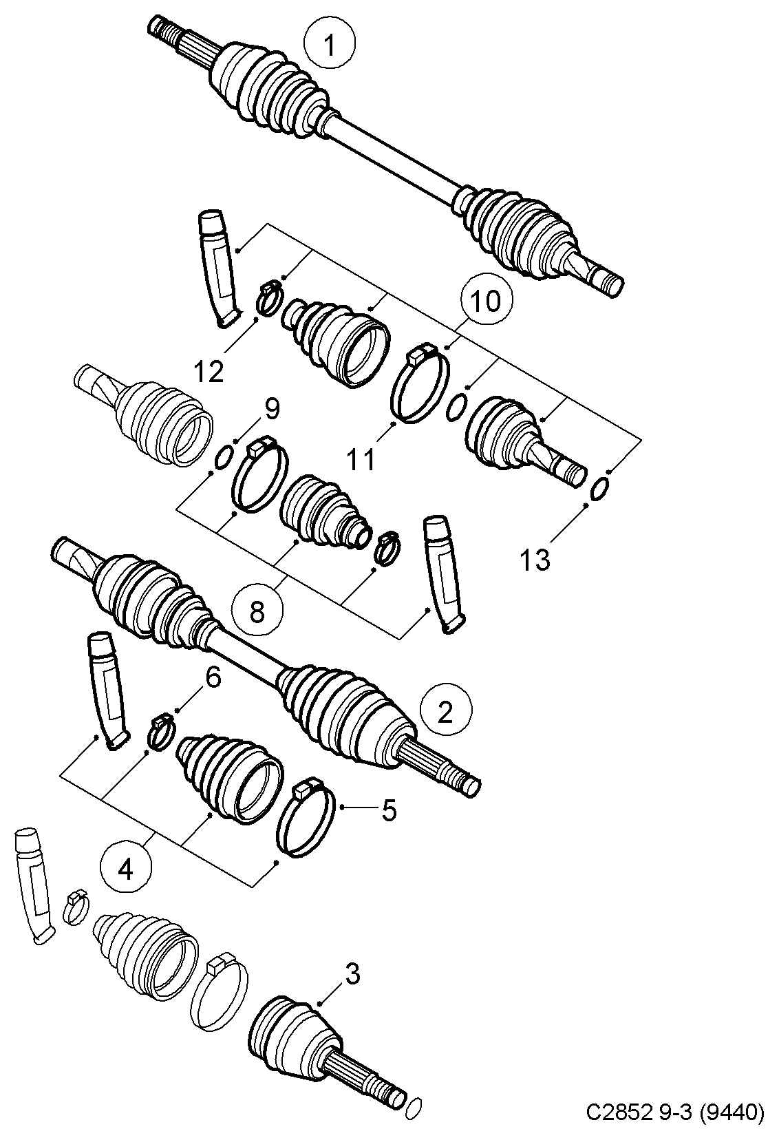 Vauxhall 93173675 - Пыльник, приводной вал parts5.com