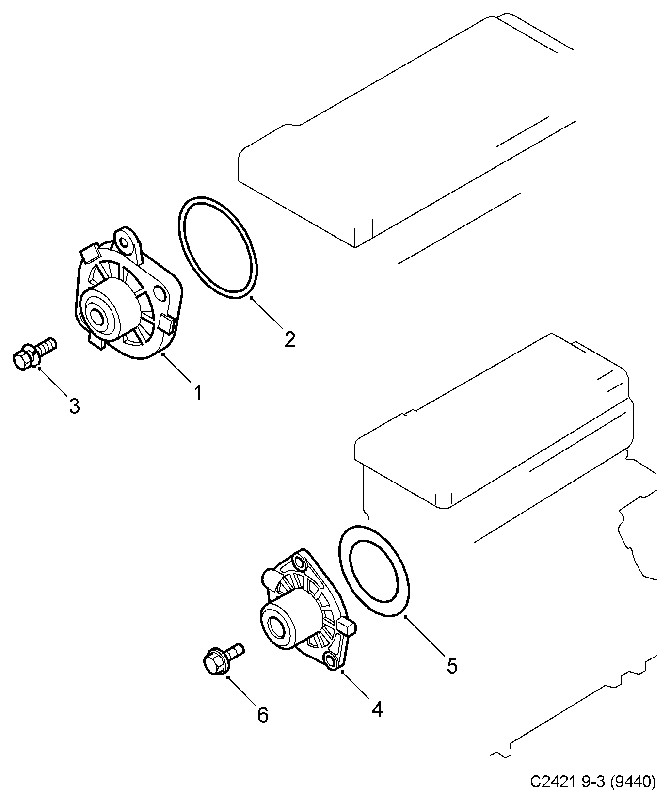 SAAB 93 17 8713 - Водяной насос parts5.com