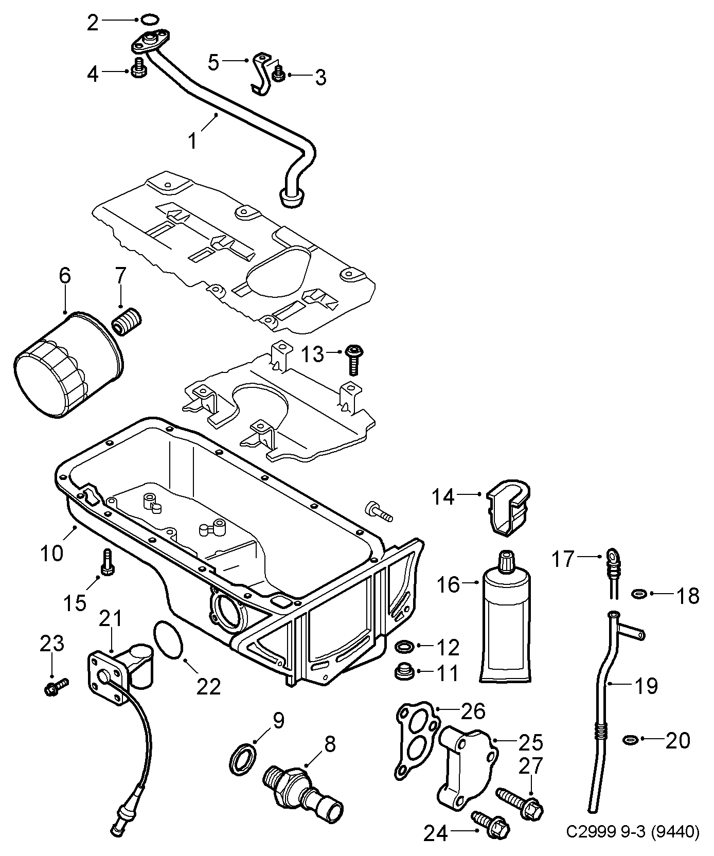 Opel 93178952 - Масляный фильтр parts5.com