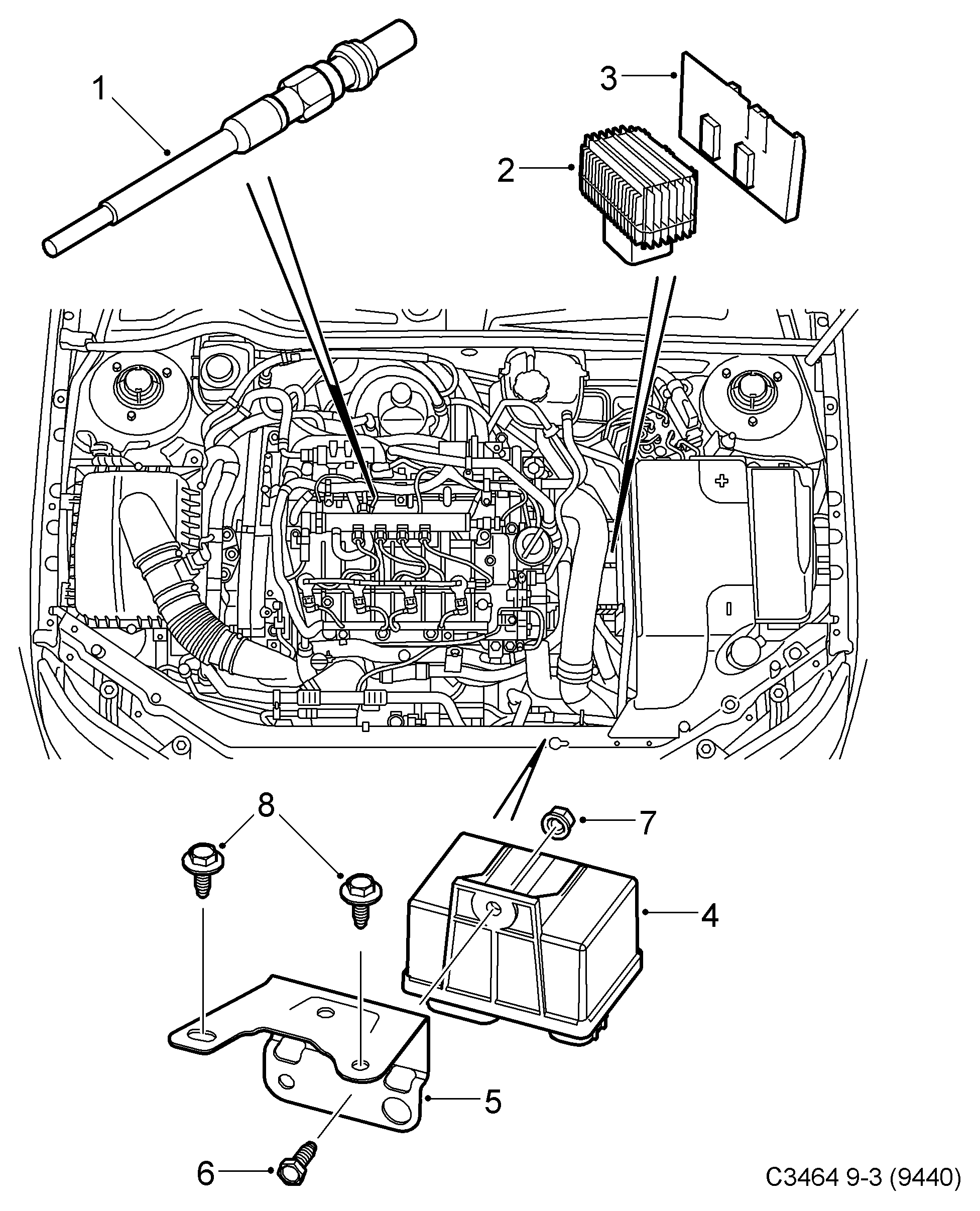 Vauxhall 93178411 - Свеча накаливания parts5.com