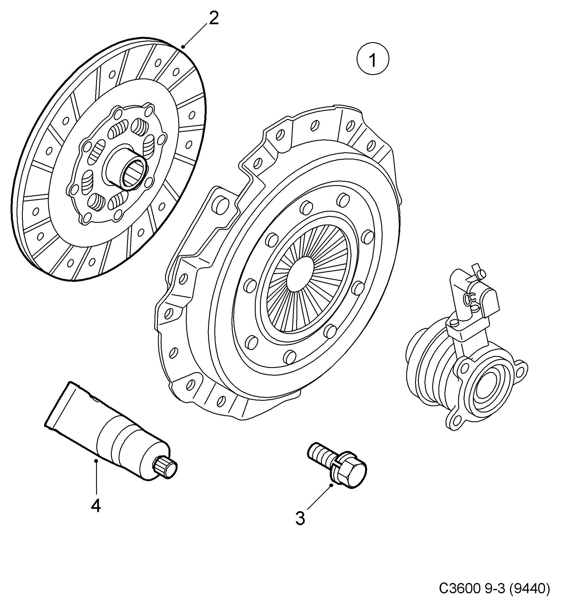 Vauxhall 93179219 - Комплект сцепления parts5.com