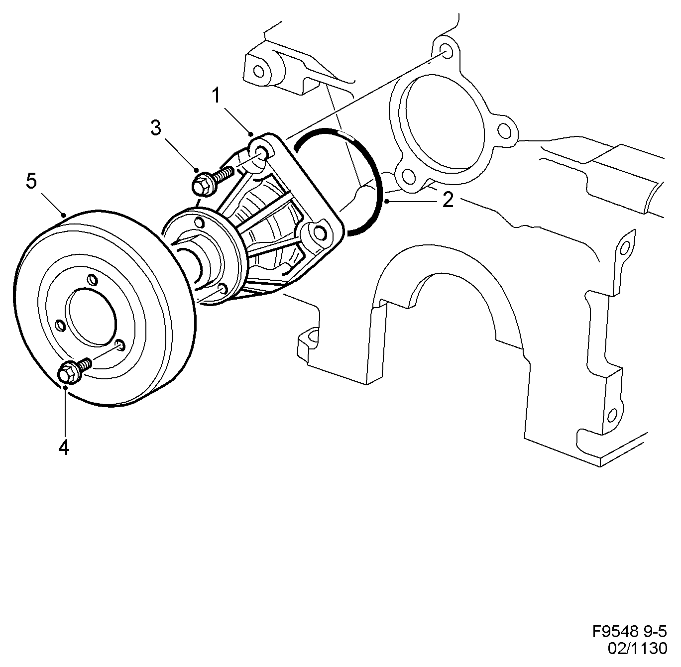 SAAB 47 70 970 - Водяной насос parts5.com