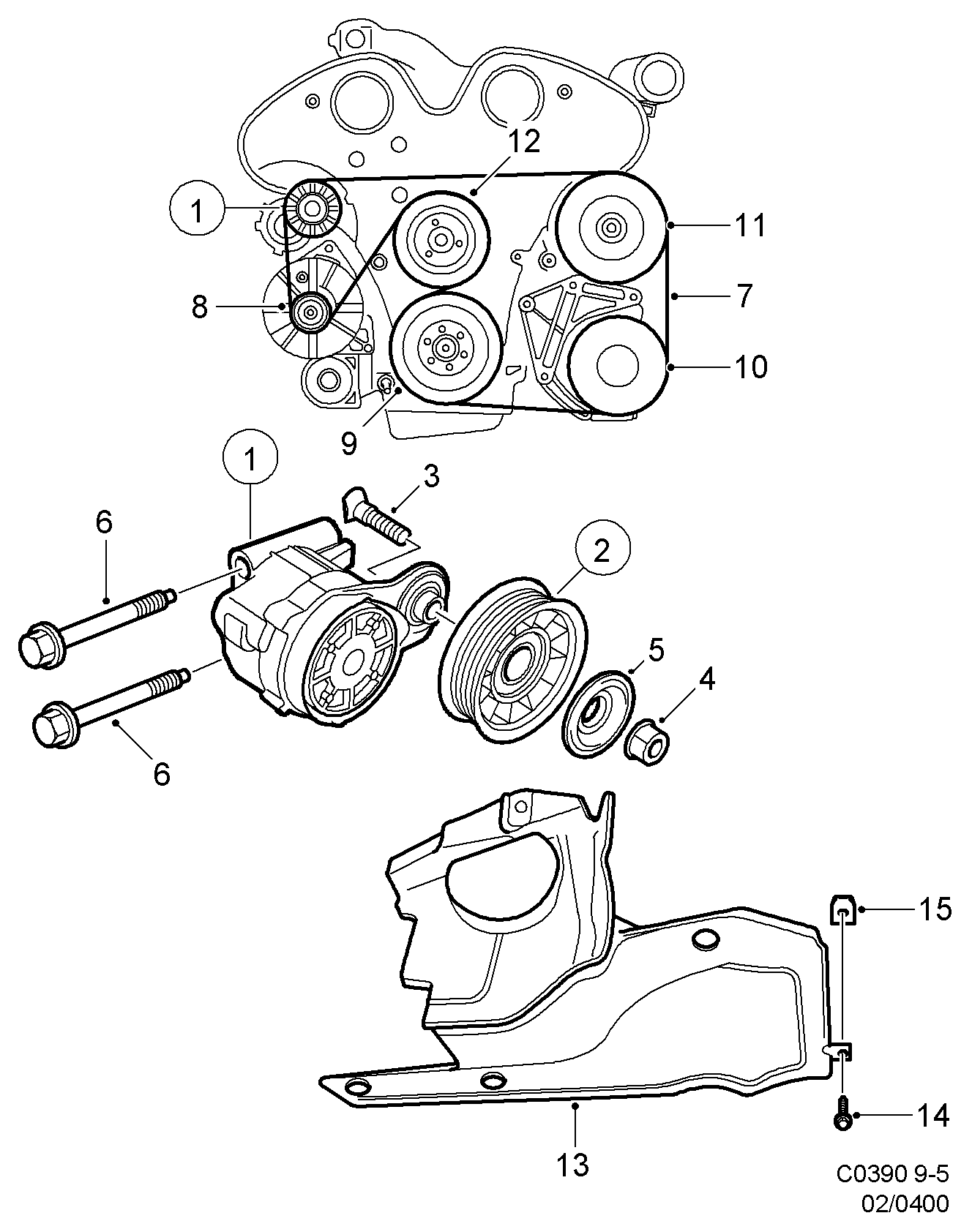 Opel 47 50 220 - Натяжитель, поликлиновый ремень parts5.com