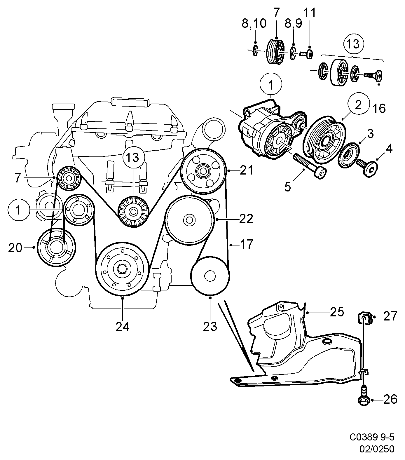 Volvo 4896312 - Correa trapecial poli V parts5.com