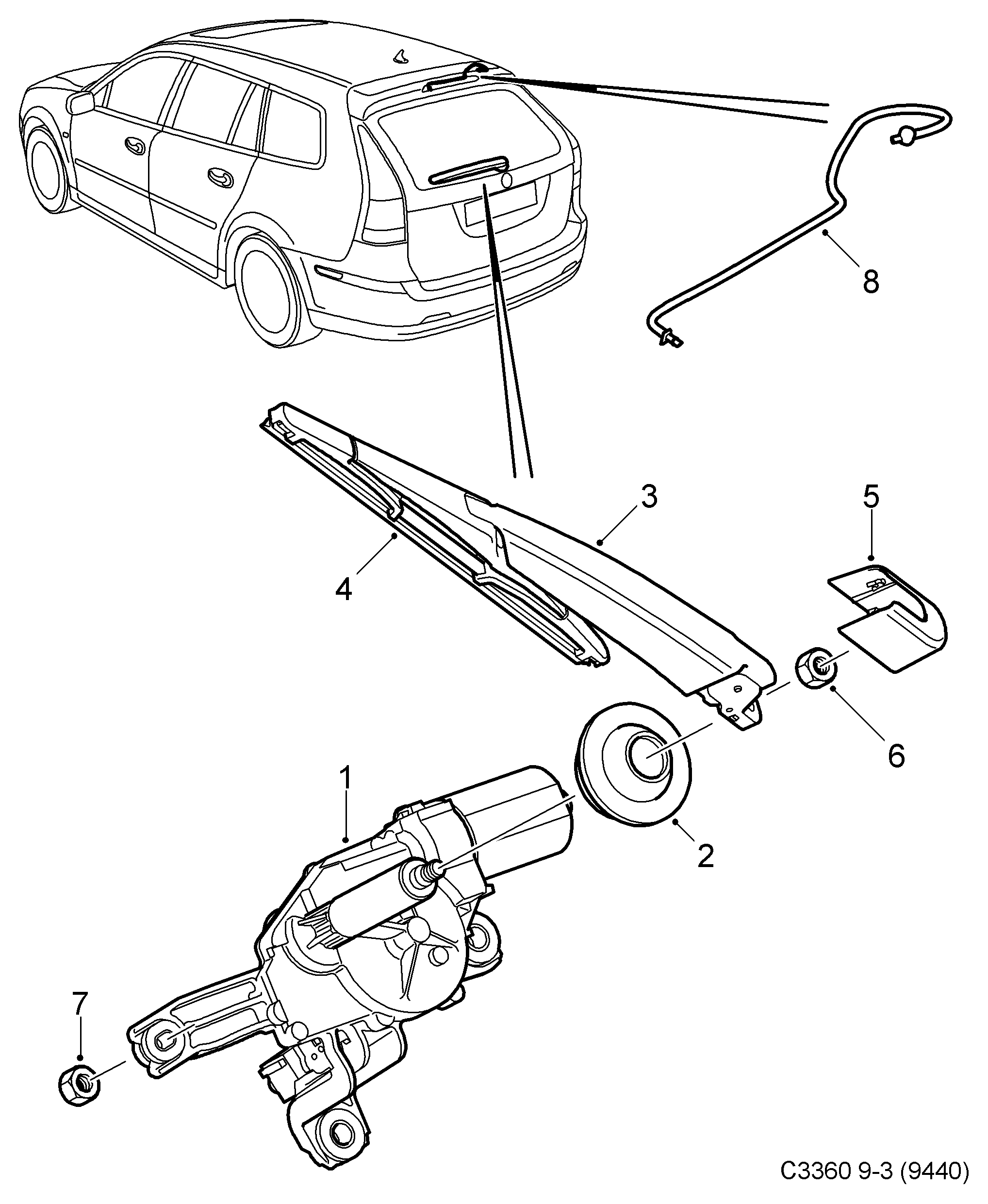 Opel 93189239 - Limpiaparabrisas parts5.com