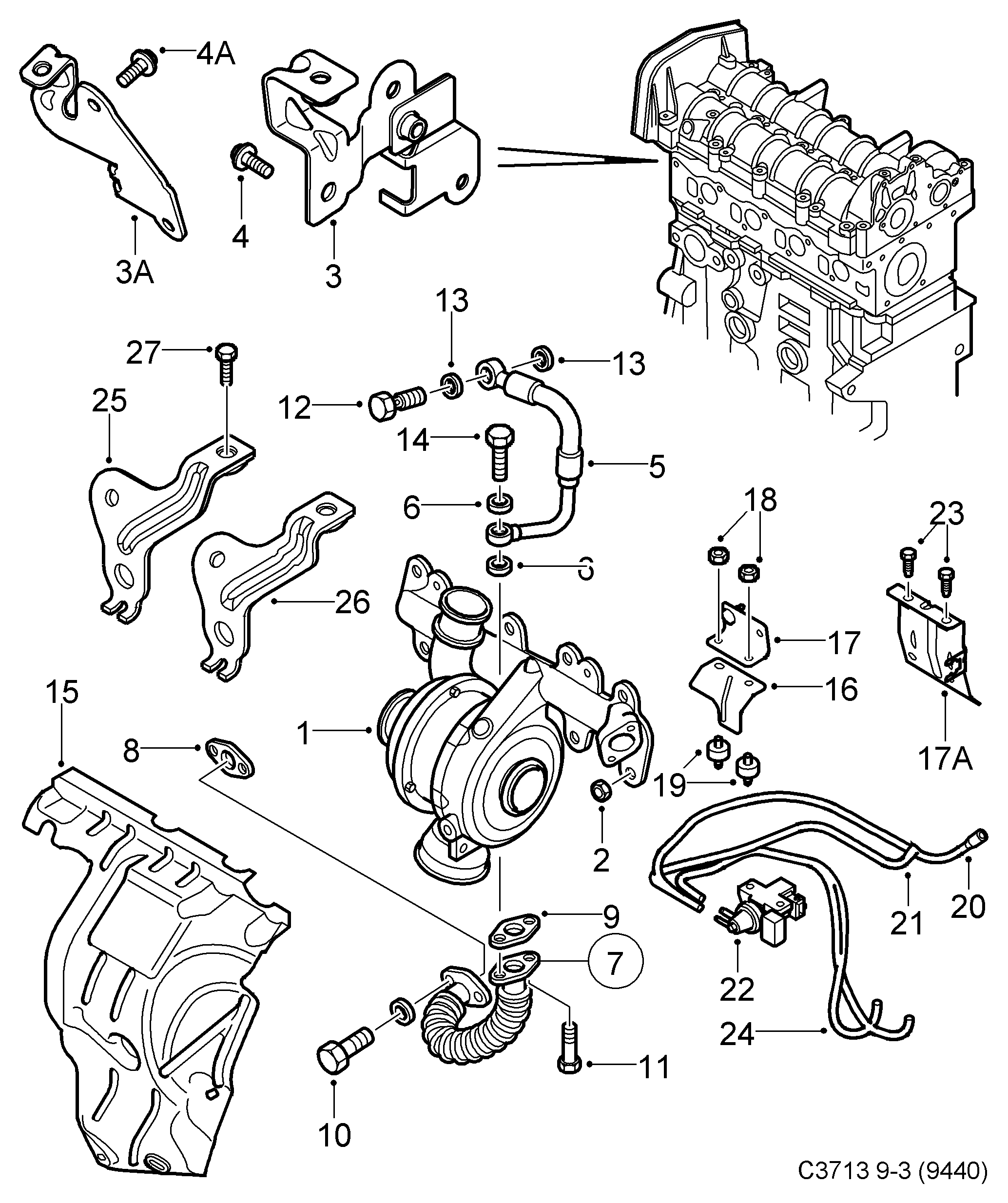 Vauxhall 55354529 - Преобразователь давления, турбокомпрессор parts5.com