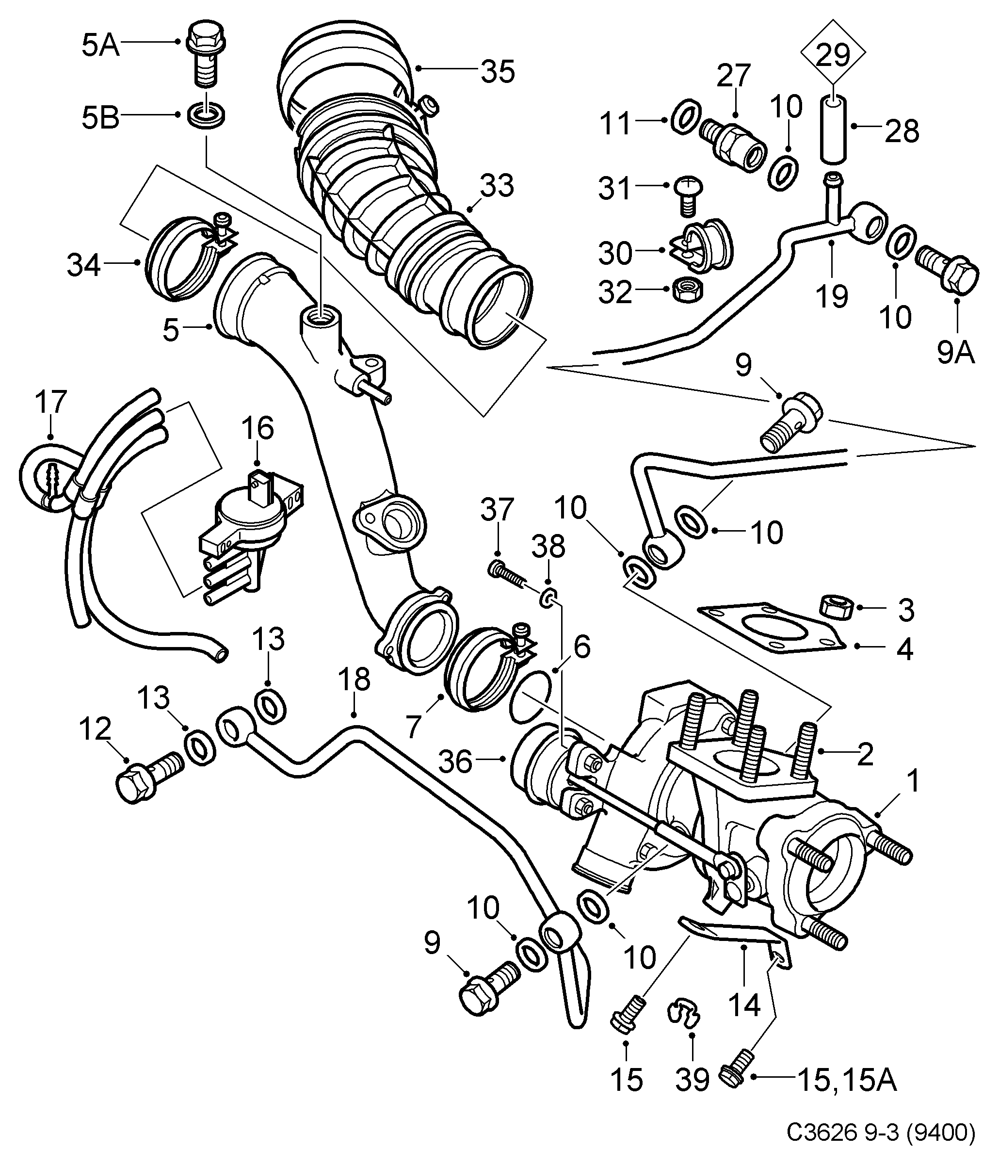 Opel 9192568 - Поликлиновой ремень parts5.com