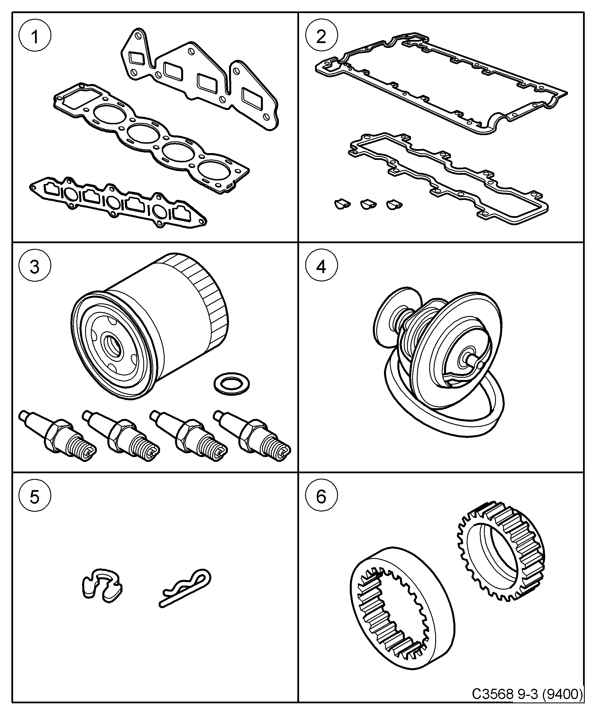 SAAB 93186554 - Oil Filter parts5.com