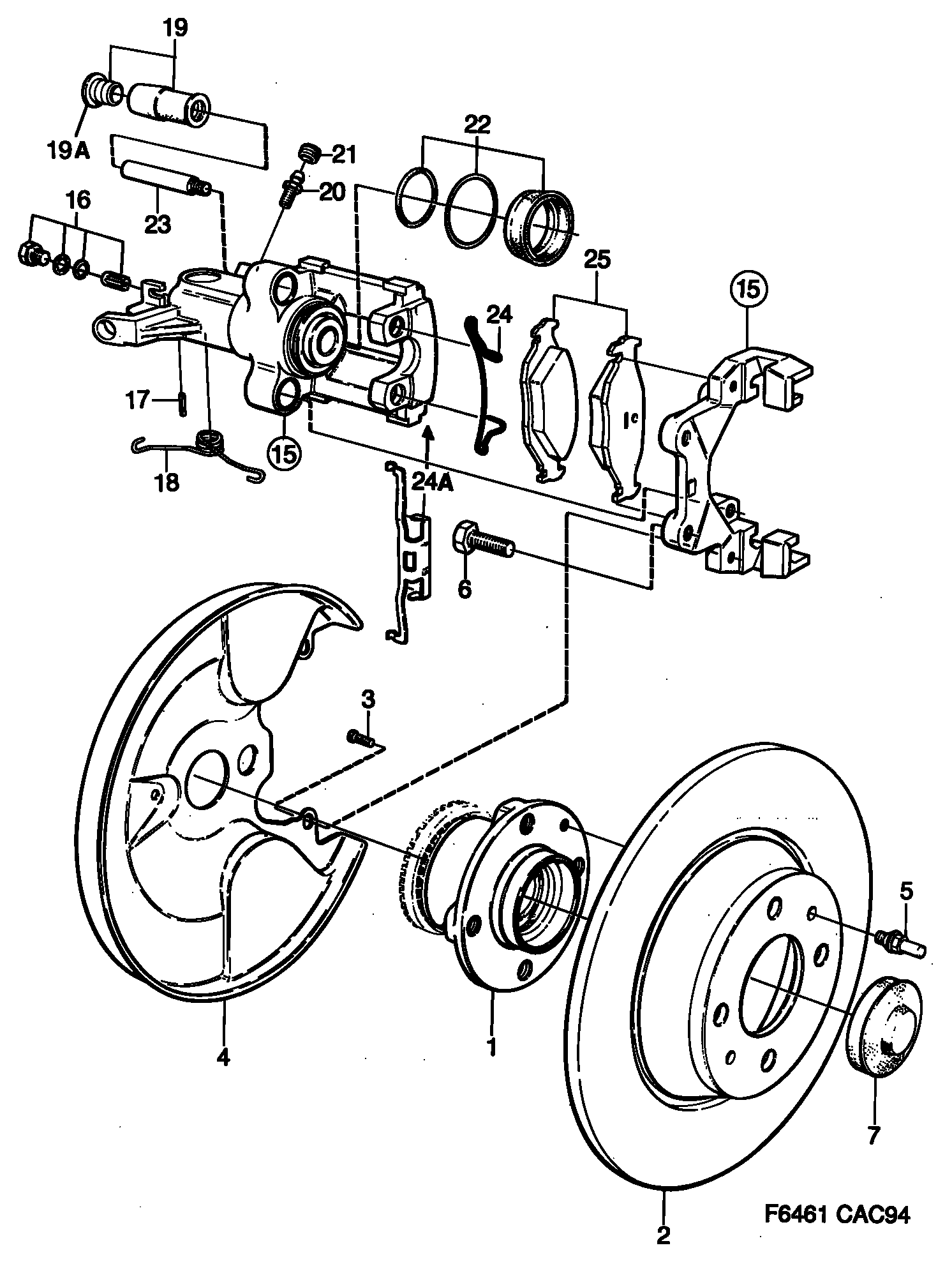 SAAB 5055967 - Тормозные колодки, дисковые, комплект parts5.com