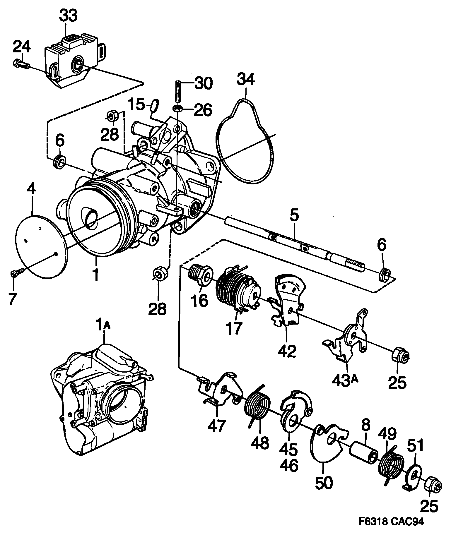 SAAB 46 61 062 - Датчик, положение дроссельной заслонки parts5.com