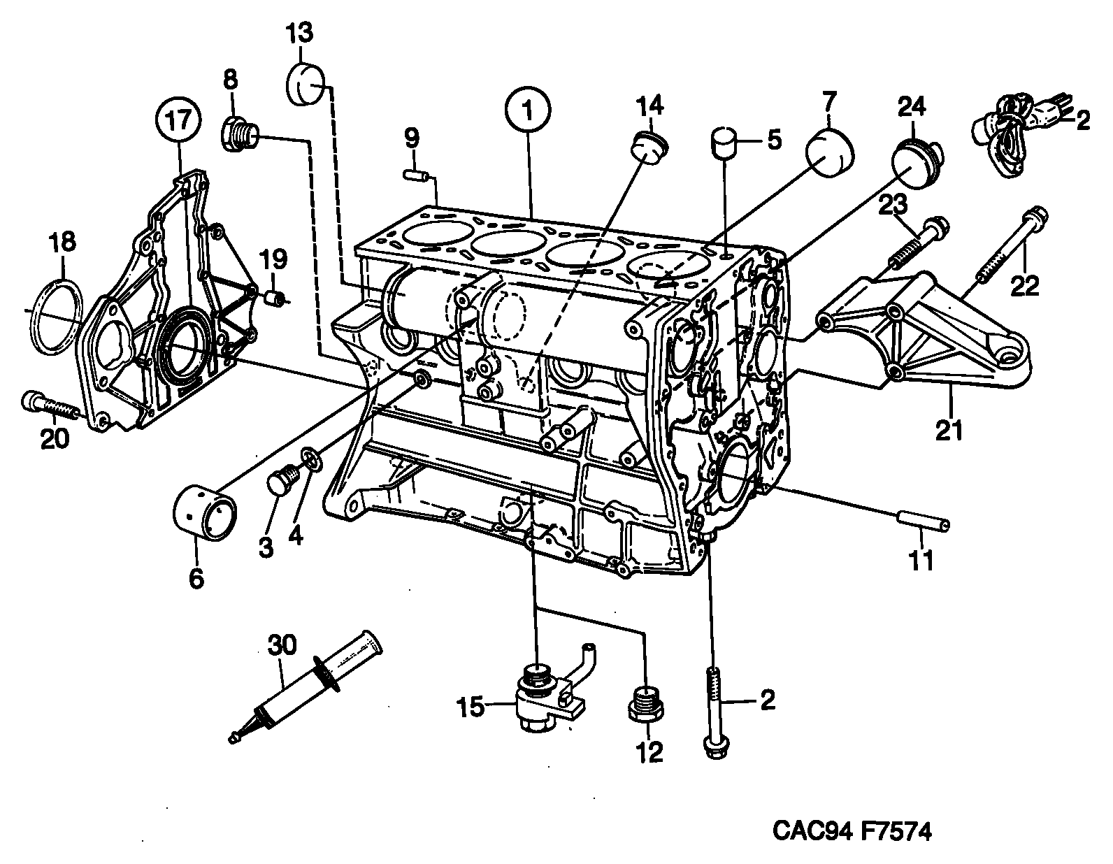 Chevrolet 9117557 - Воздушный фильтр parts5.com