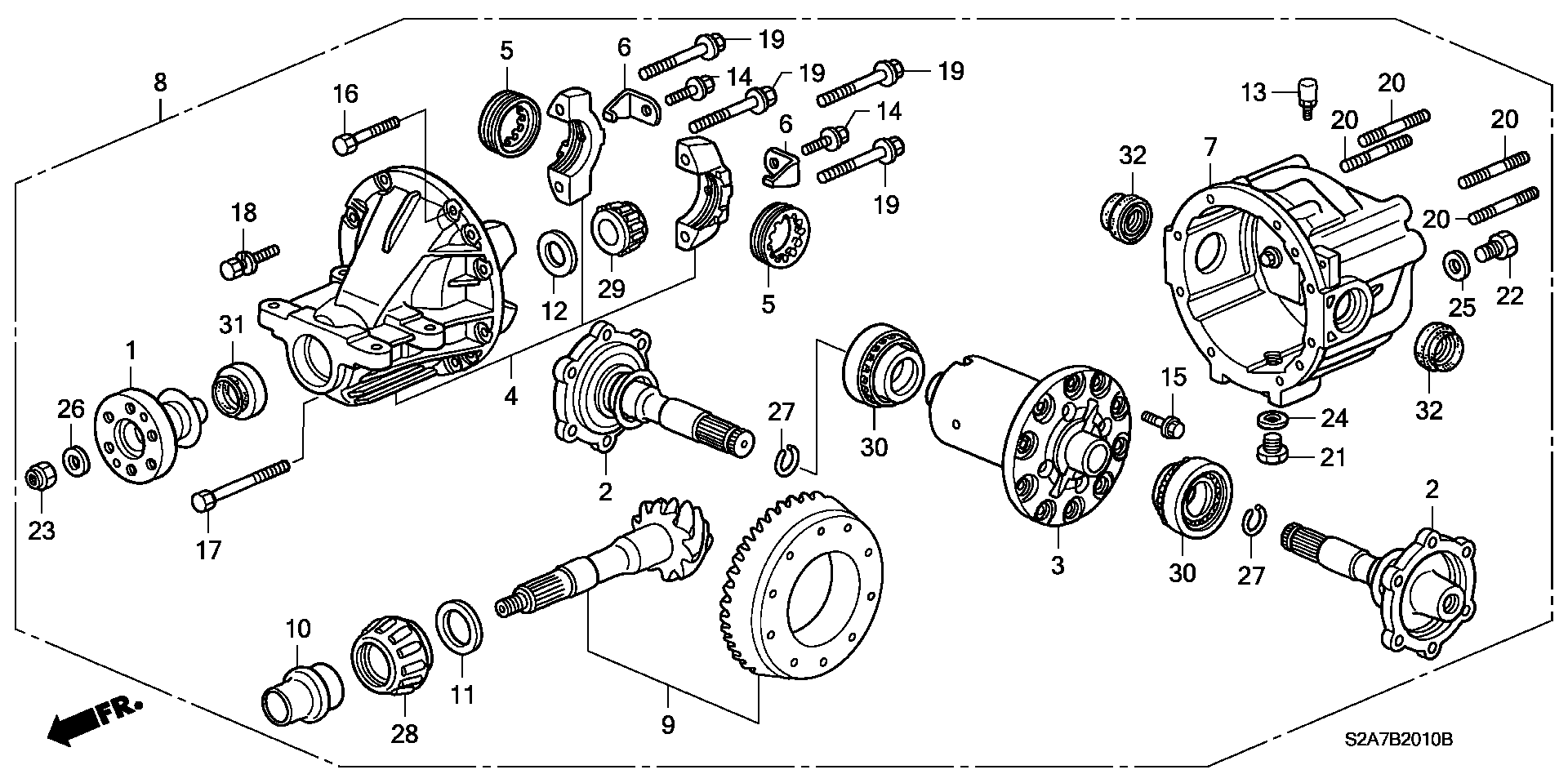 Honda 91202PCZ003 - Уплотняющее кольцо, дифференциал parts5.com