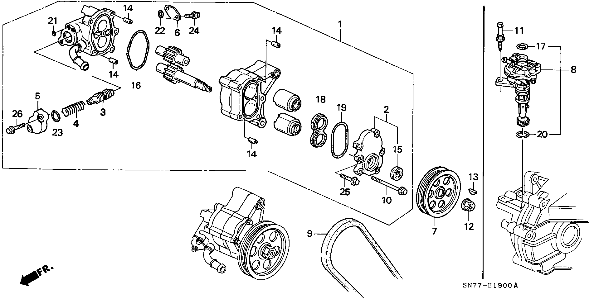 Honda 56992-P45-G01 - Поликлиновой ремень parts5.com