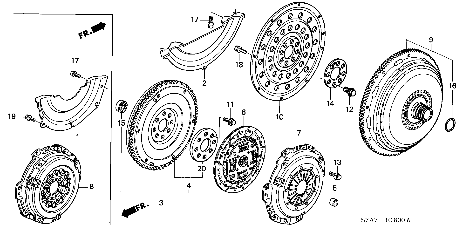 Honda 22300-PSA-003 - Нажимной диск сцепления parts5.com