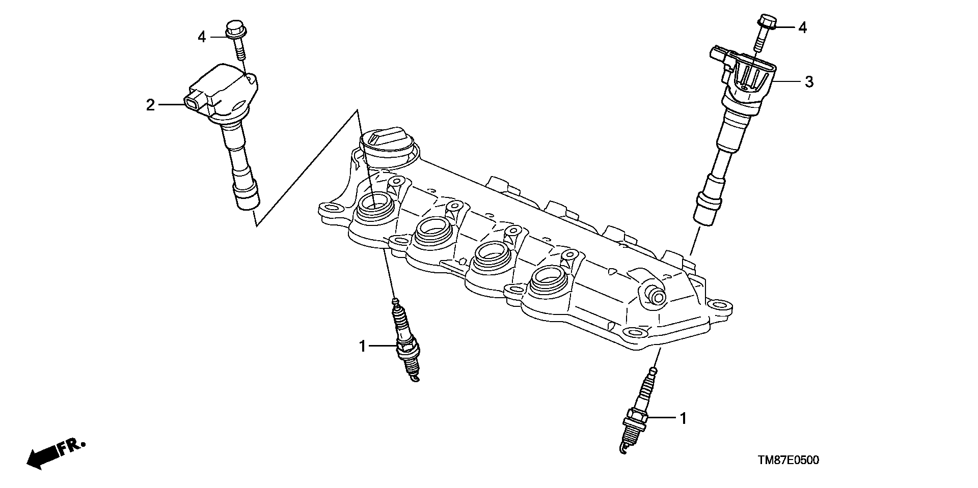 Honda 12290-RBJ-003 - Свеча зажигания parts5.com