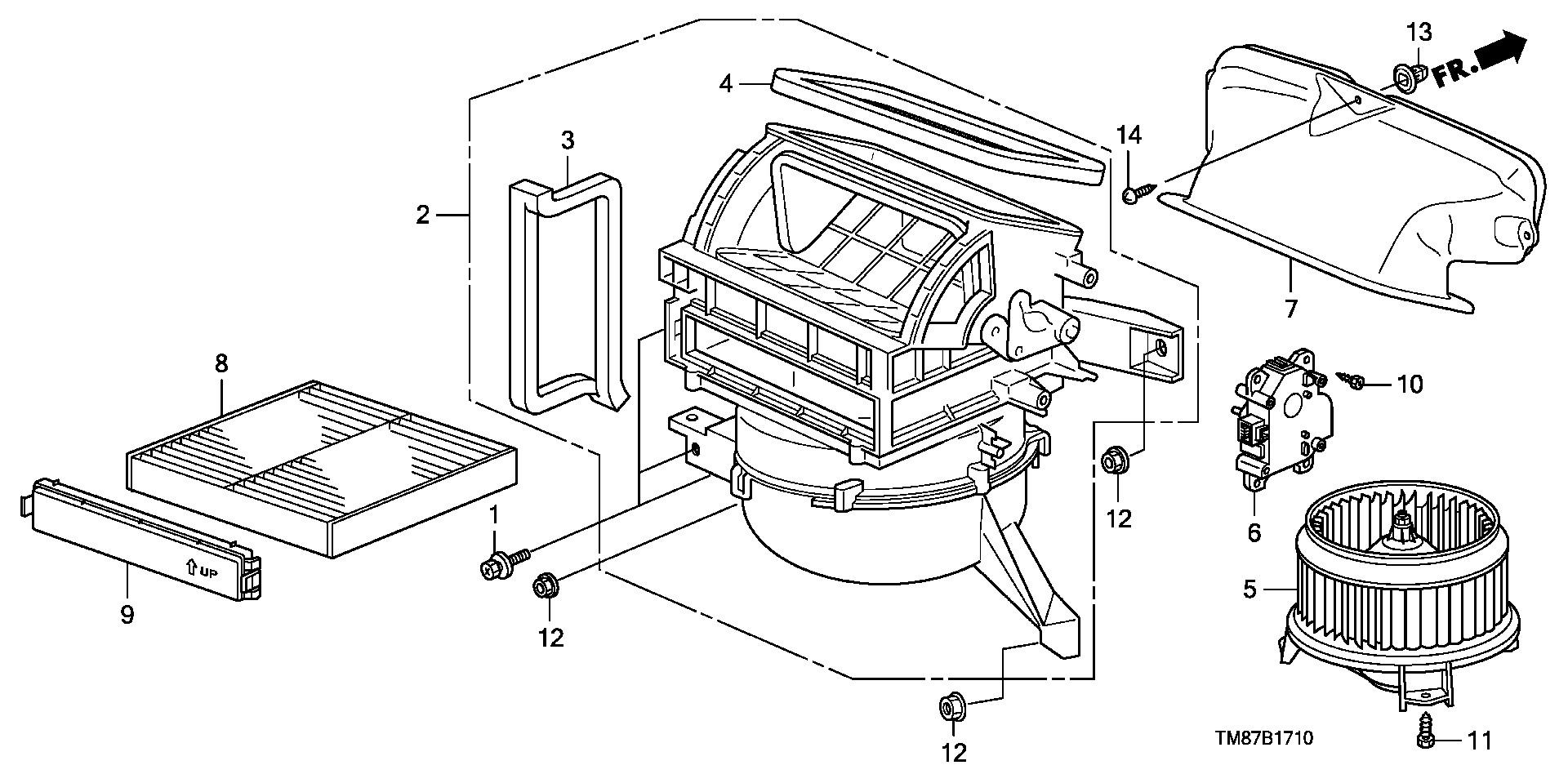 Honda 80291-TF0-E01 - Фильтр воздуха в салоне parts5.com