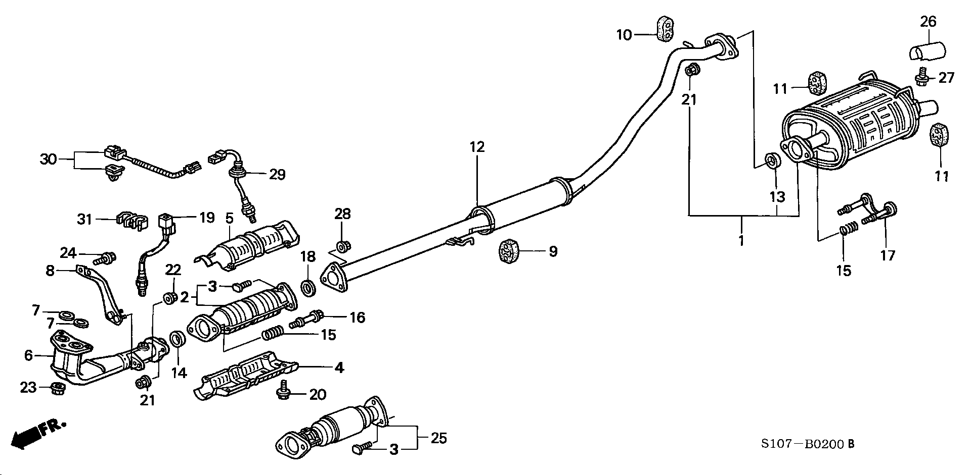 Honda 90212-SA5-003 - Nut, exhaust manifold parts5.com