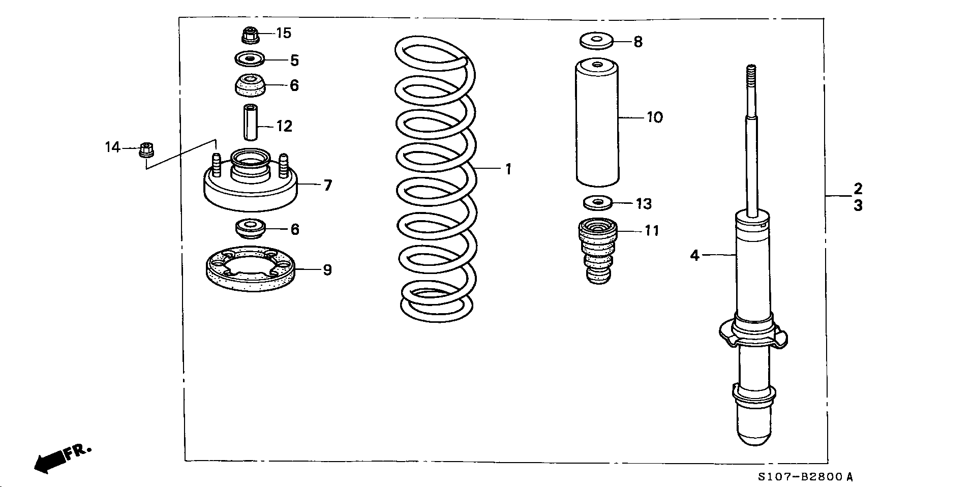 Honda 51605-S10-A01 - Амортизатор parts5.com