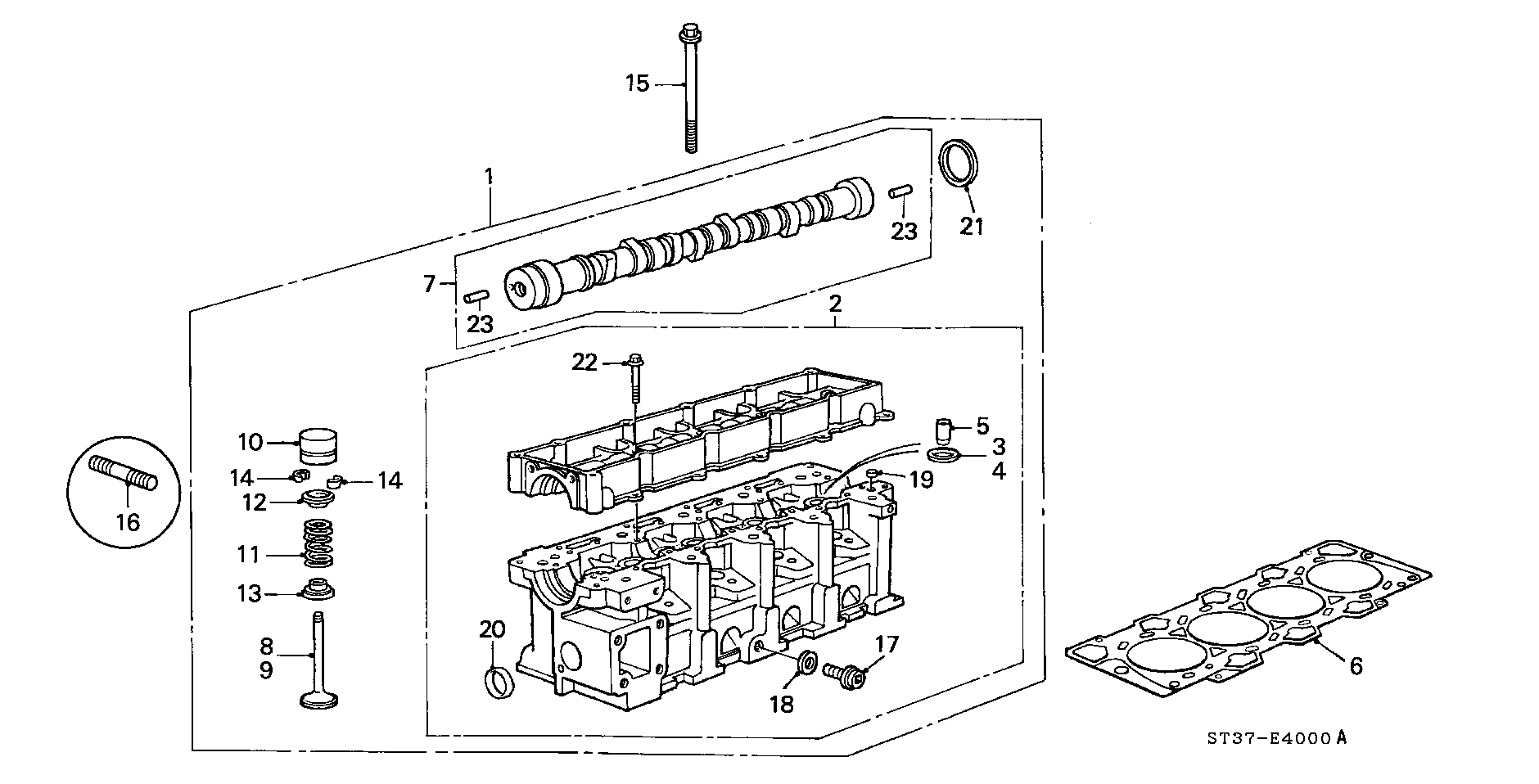 Honda 91201P5TG00 - Уплотняющее кольцо, распредвал parts5.com