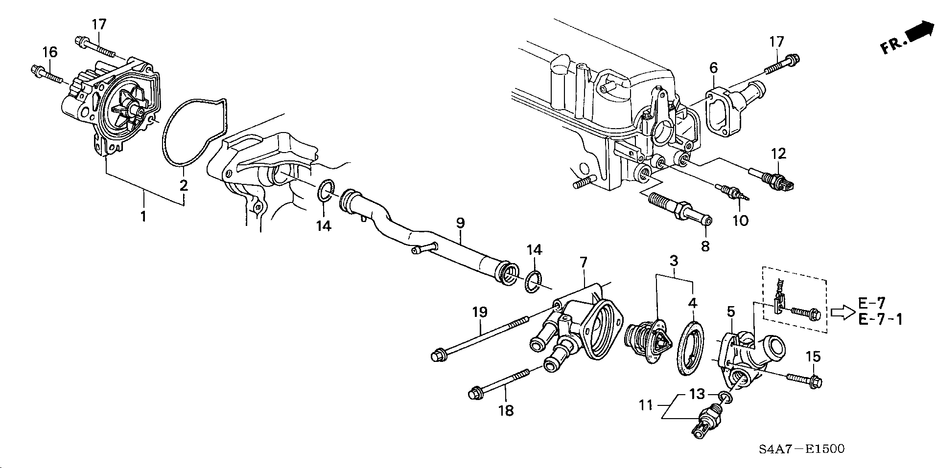 Honda 19 200 PDF E01 - Водяной насос parts5.com