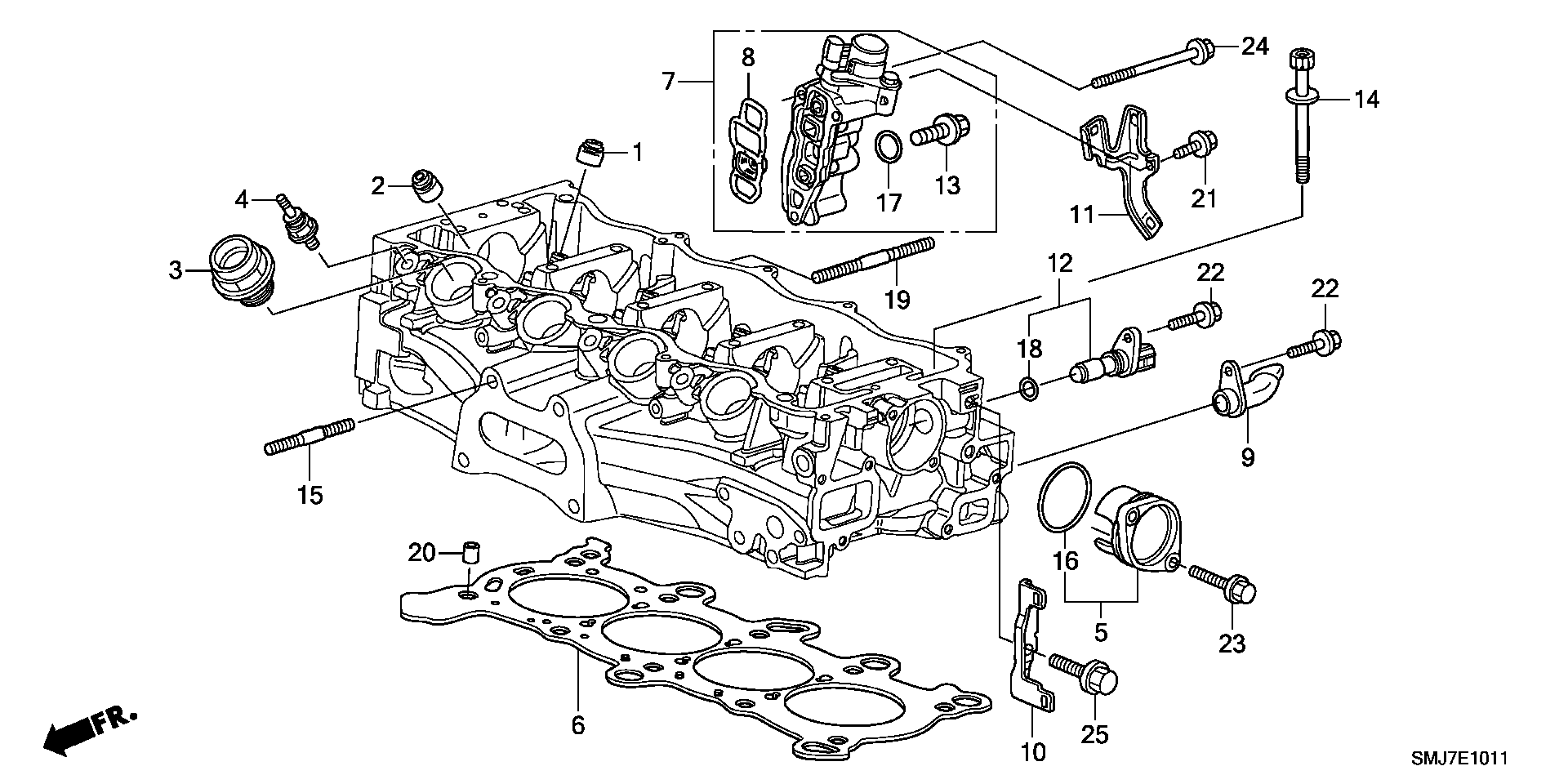 ACURA 12211-PZ1-004 - Уплотнительное кольцо, стержень клапана parts5.com