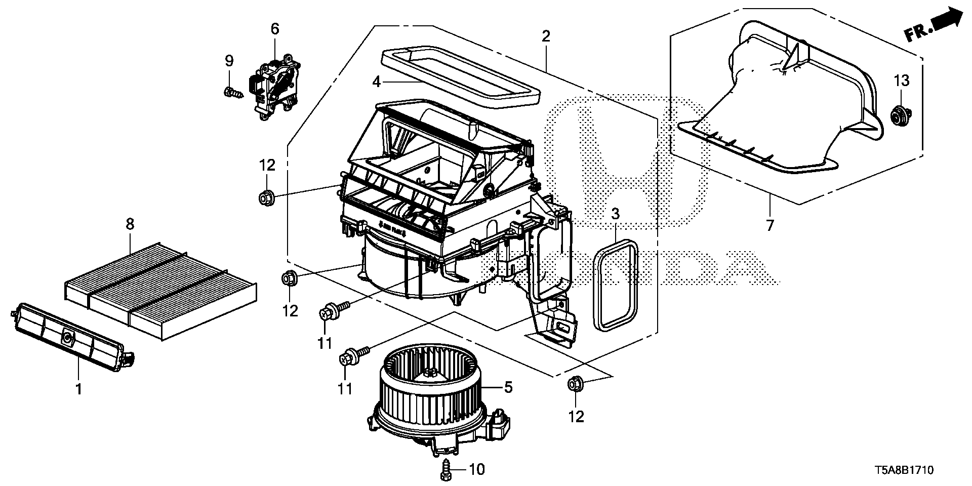 Honda 80292TG0Q01 - Фильтр воздуха в салоне parts5.com