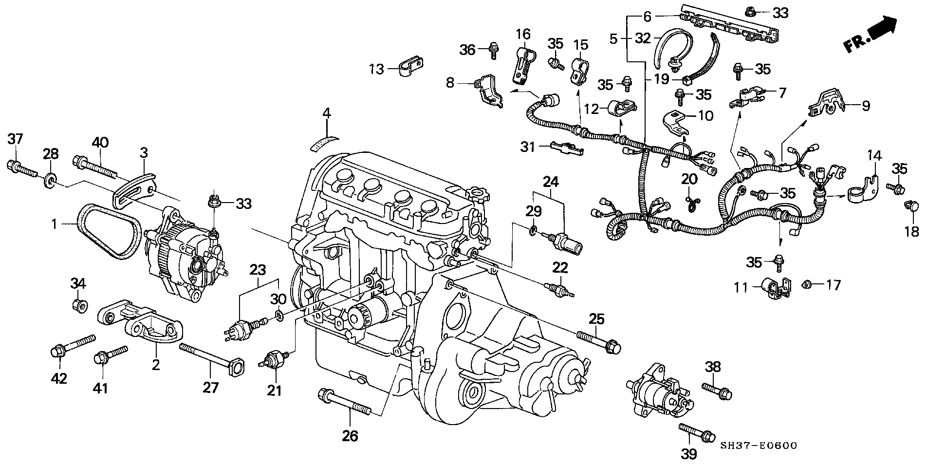 Honda 37 240 PD2 003 - Датчик, давление масла parts5.com