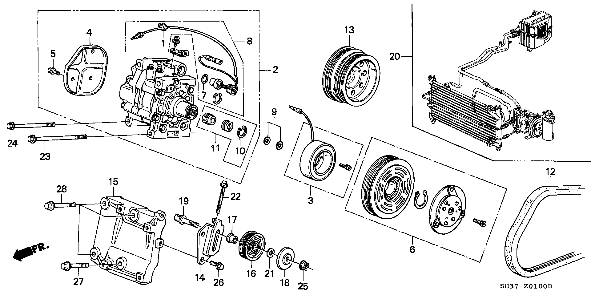 MAZDA 38920 PM3 003 - Correa trapecial poli V parts5.com