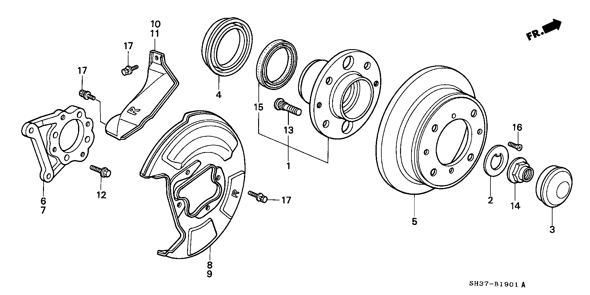 Honda 42510-SH3-G00 - Тормозной диск parts5.com