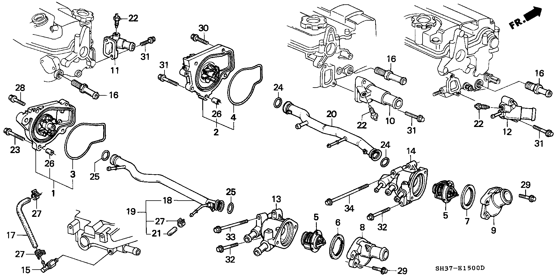 Hyundai 19300PM3003 - Термостат, охлаждающая жидкость parts5.com